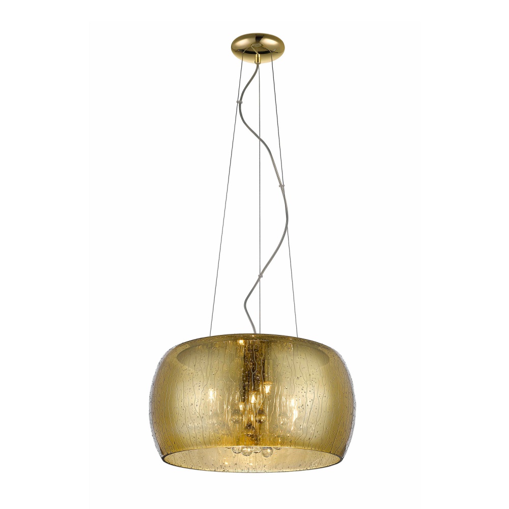 Lampa wisząca Alexis 40 cm złota - zdjęcie 1