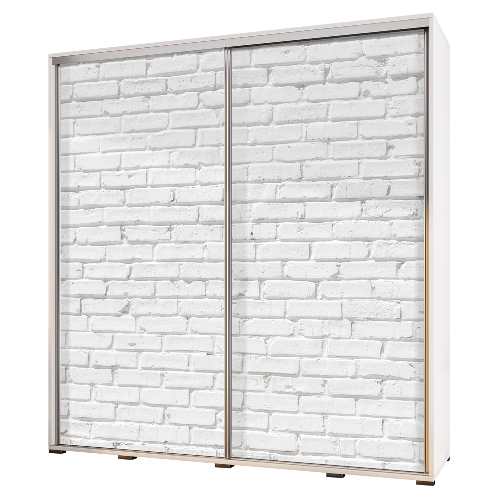 Szafa Wenecja 205 cm Biała cegła - zdjęcie 1