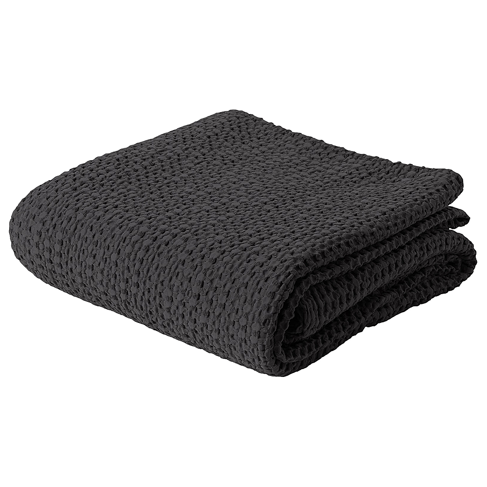 Narzuta na łóżko Alpinia bawełniana antracytowa - zdjęcie 1