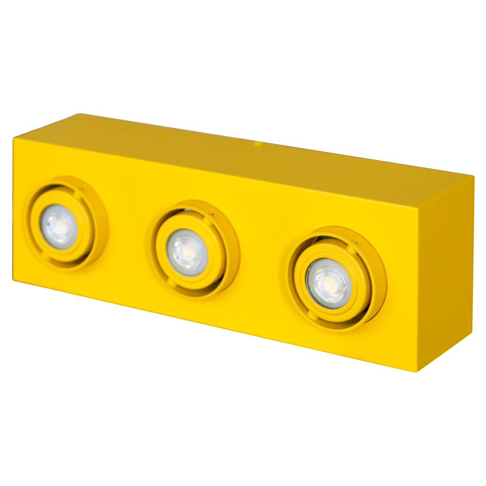Lampa sufitowa Boxie x3 LEGO mini żółta - zdjęcie 1