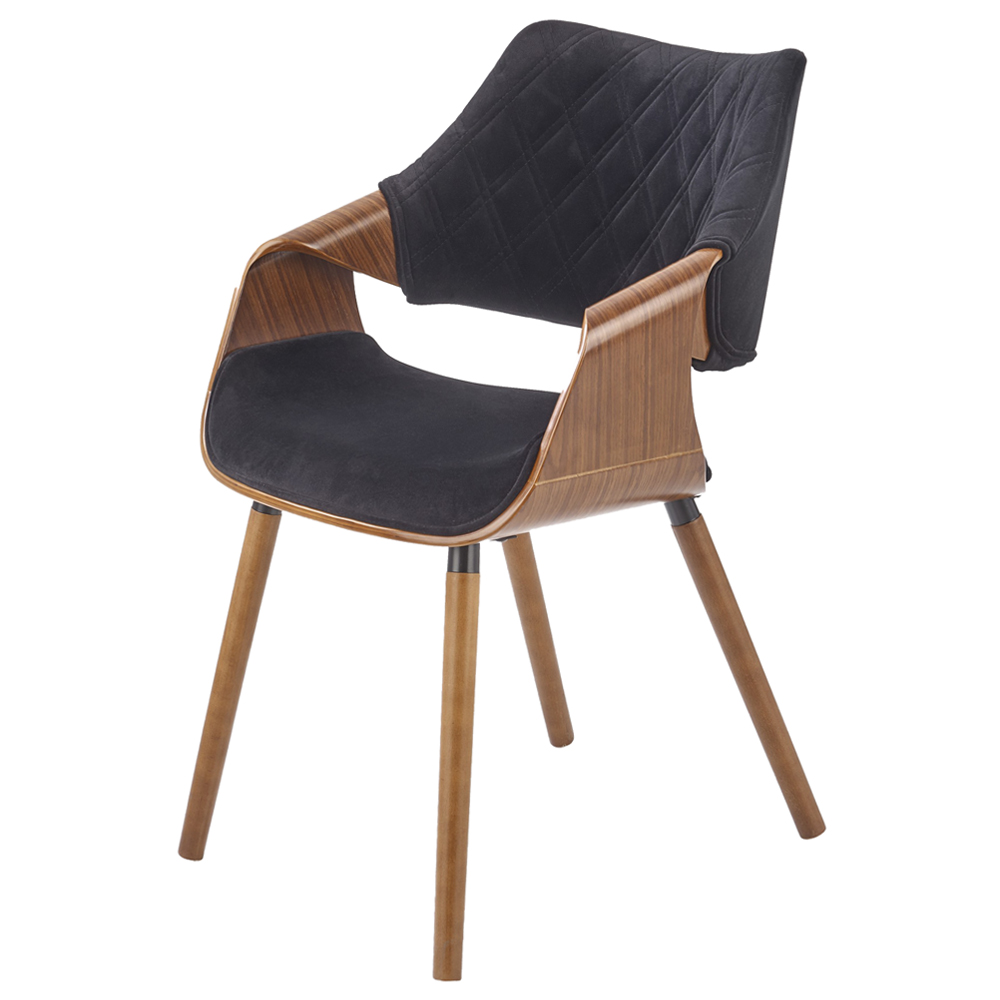 Krzesło tapicerowane Salvatords czarne