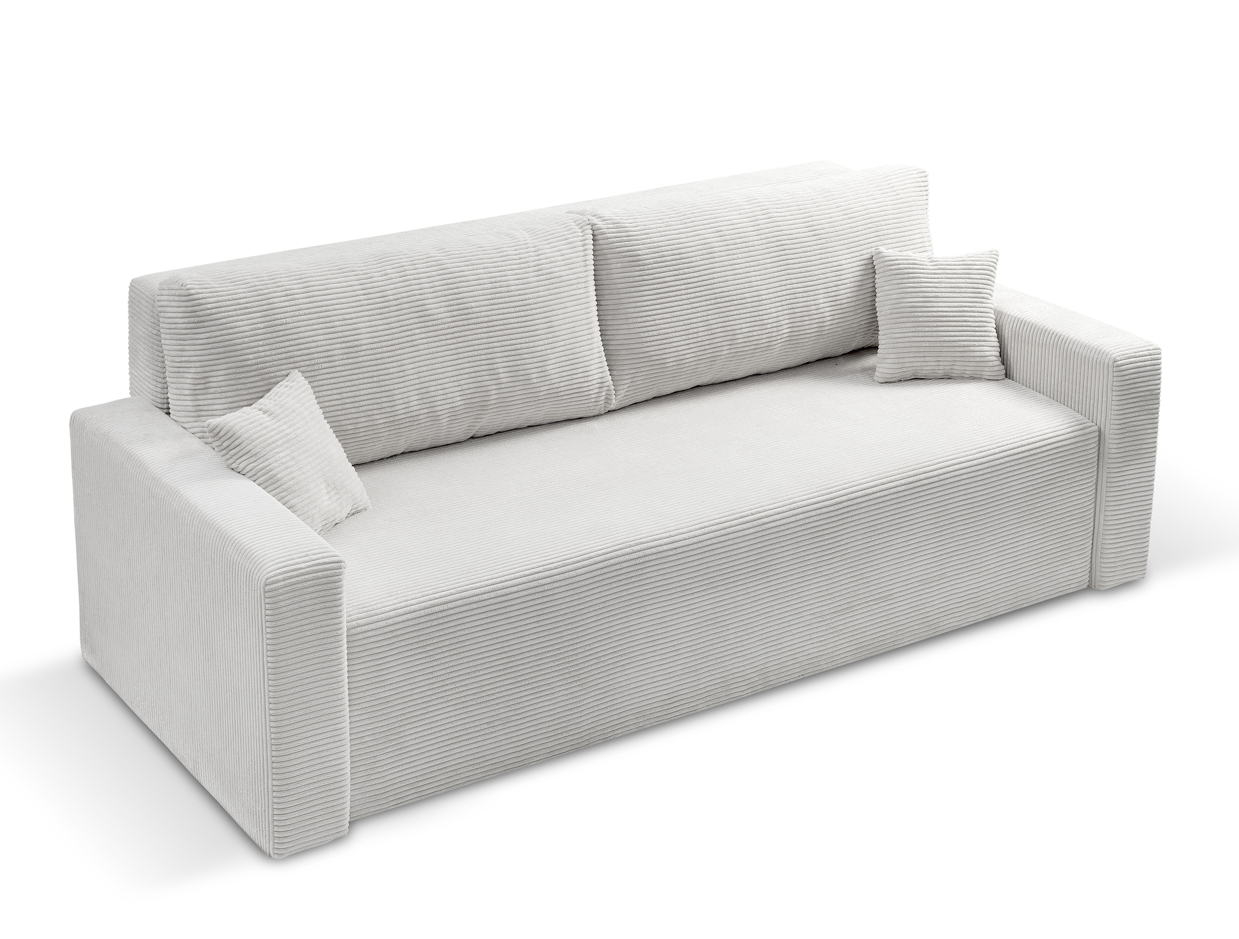 Kanapa rozkładana trzyosobowa Peroso gołębia z pojemnikiem sztruks - zdjęcie 1