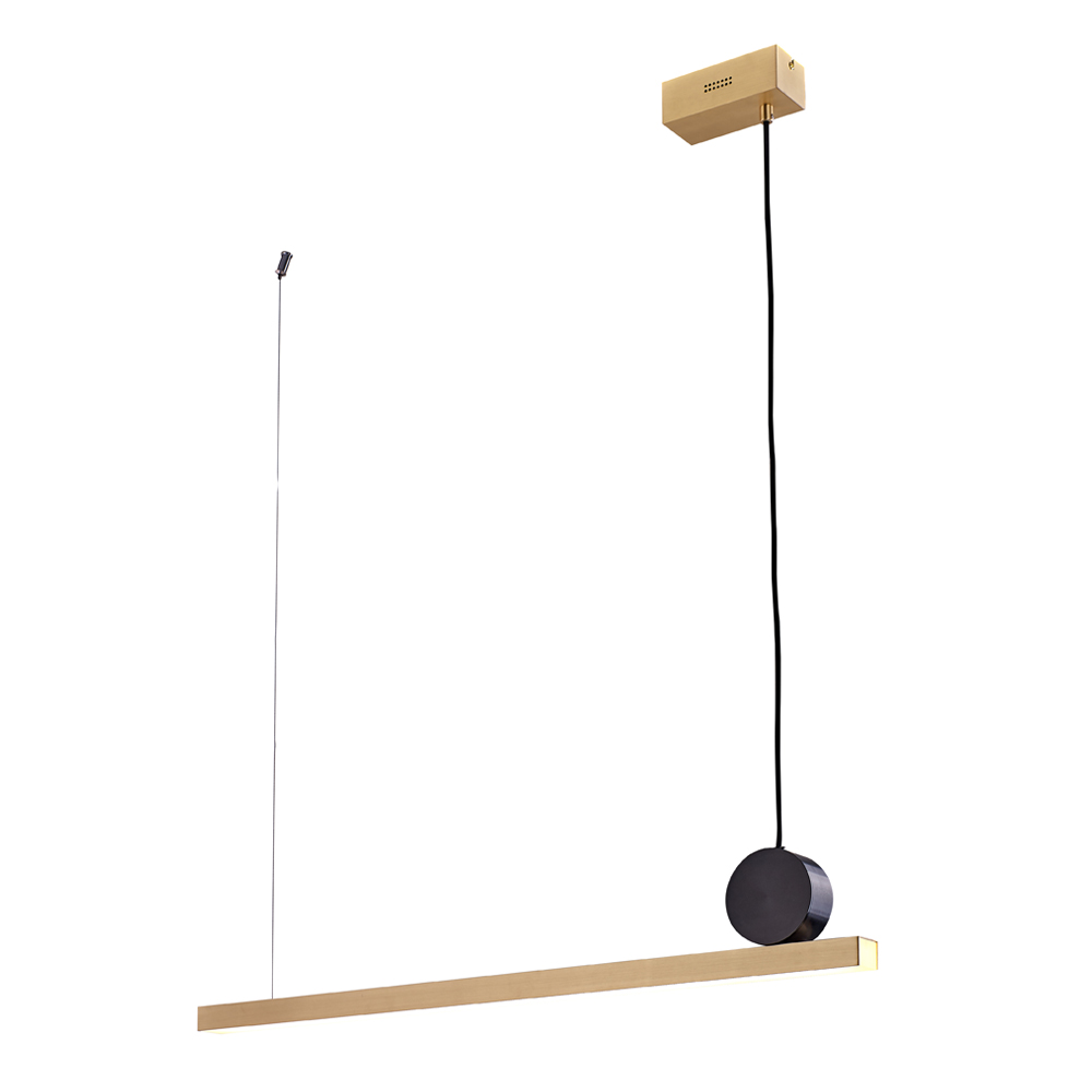 Lampa wisząca Kallis nowoczesna 88 cm złota - zdjęcie 1