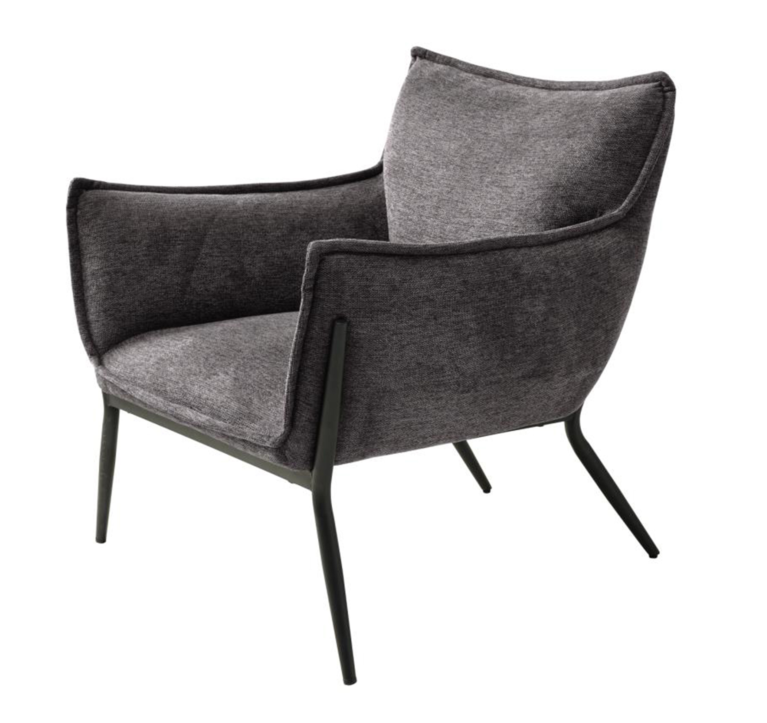 Fotel kubełkowy Bippy ciemnoszary - zdjęcie 1