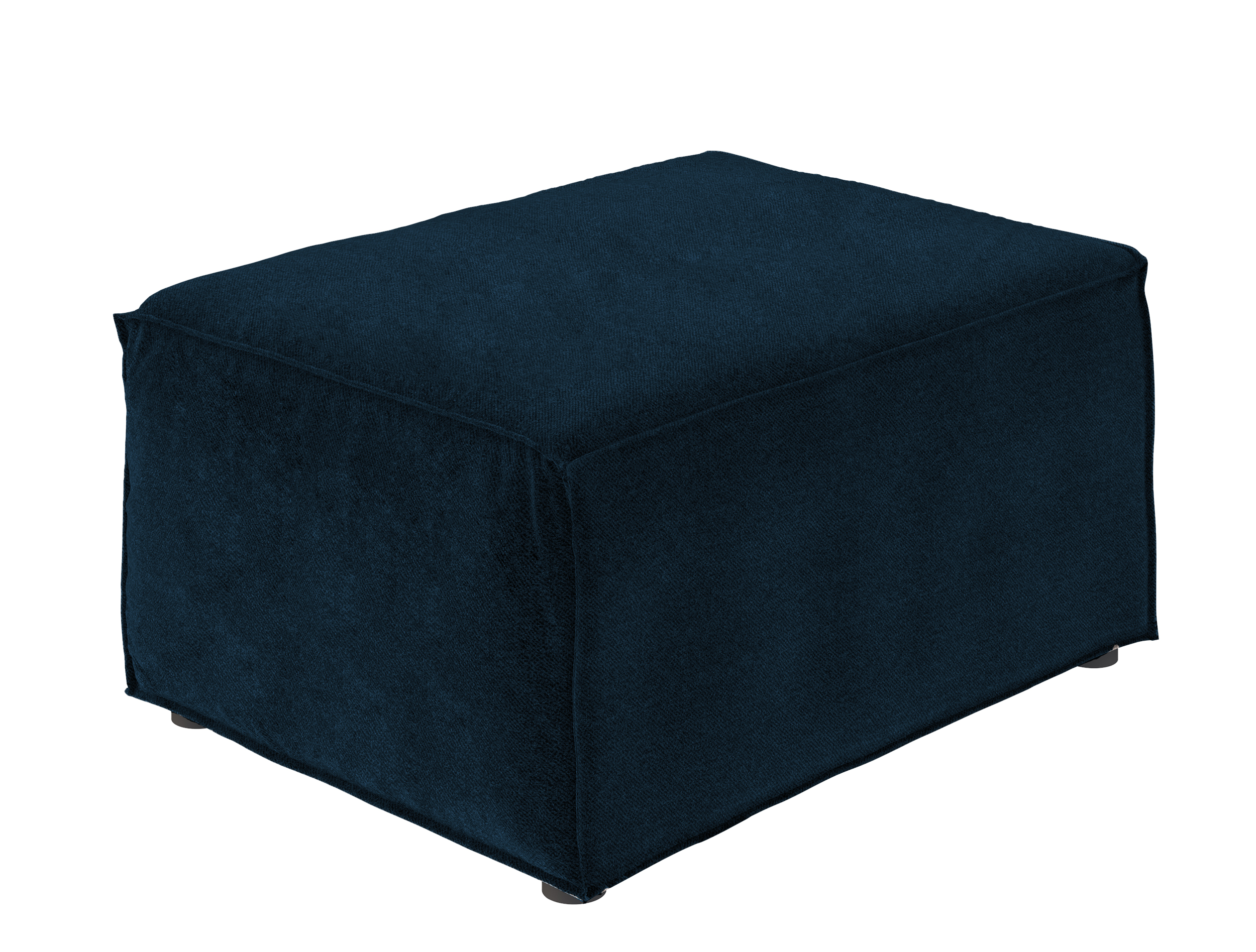 Pufa Copertino 65x90 cm granatowa welur hydrofobowy - zdjęcie 1