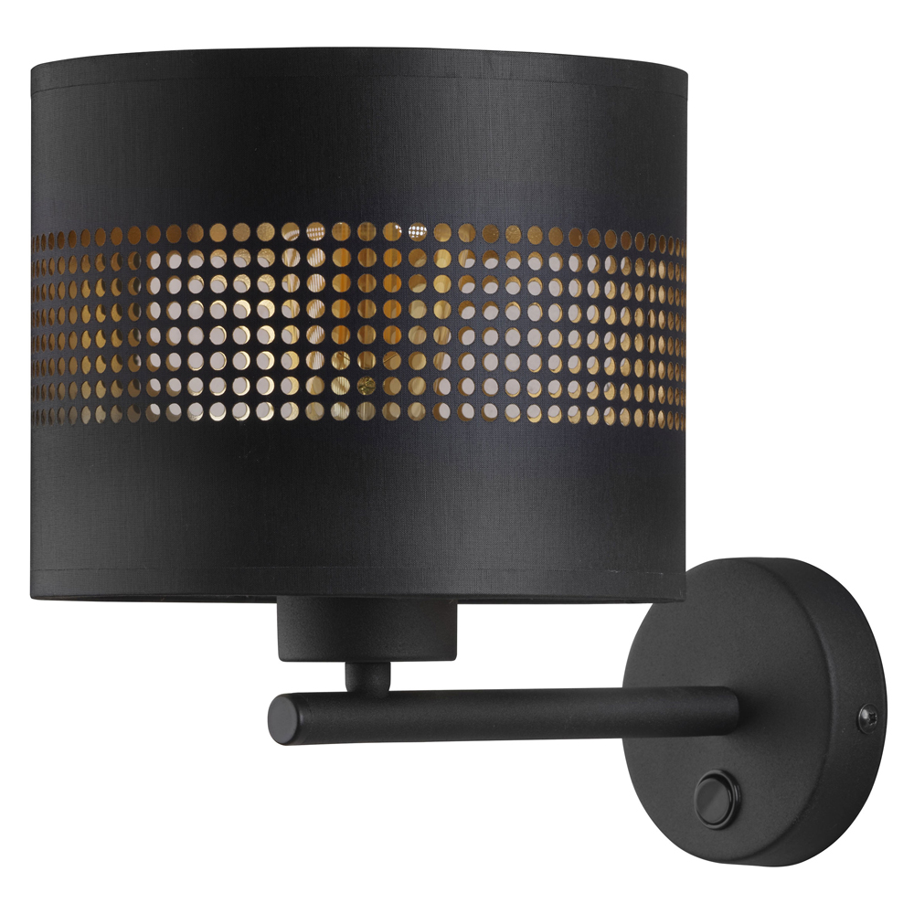 Kinkiet ścienny Togne średnica 20 cm czarny - zdjęcie 1