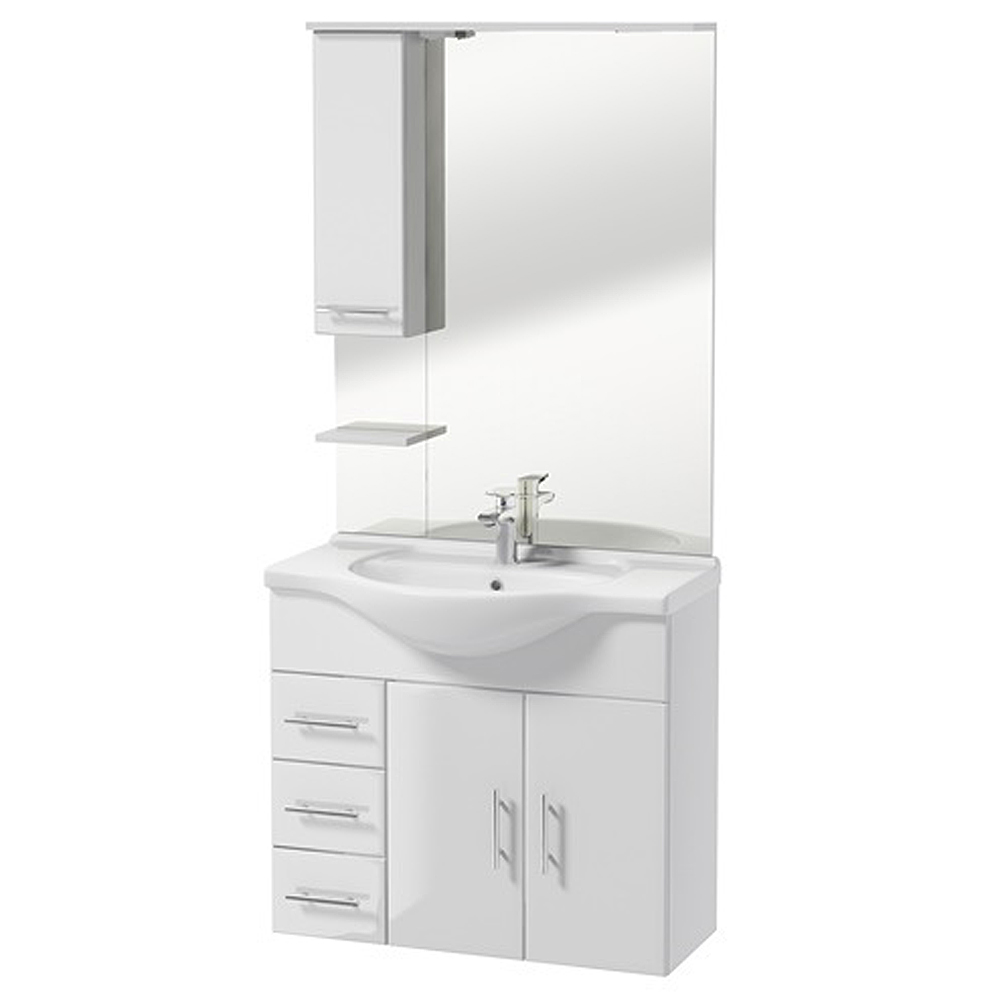 Zestaw mebli łazienkowych Cranston biały - zdjęcie 1