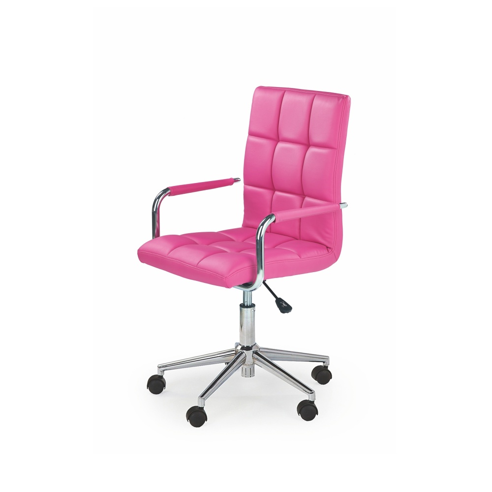 Fotel biurowy Gradin różowy - zdjęcie 1