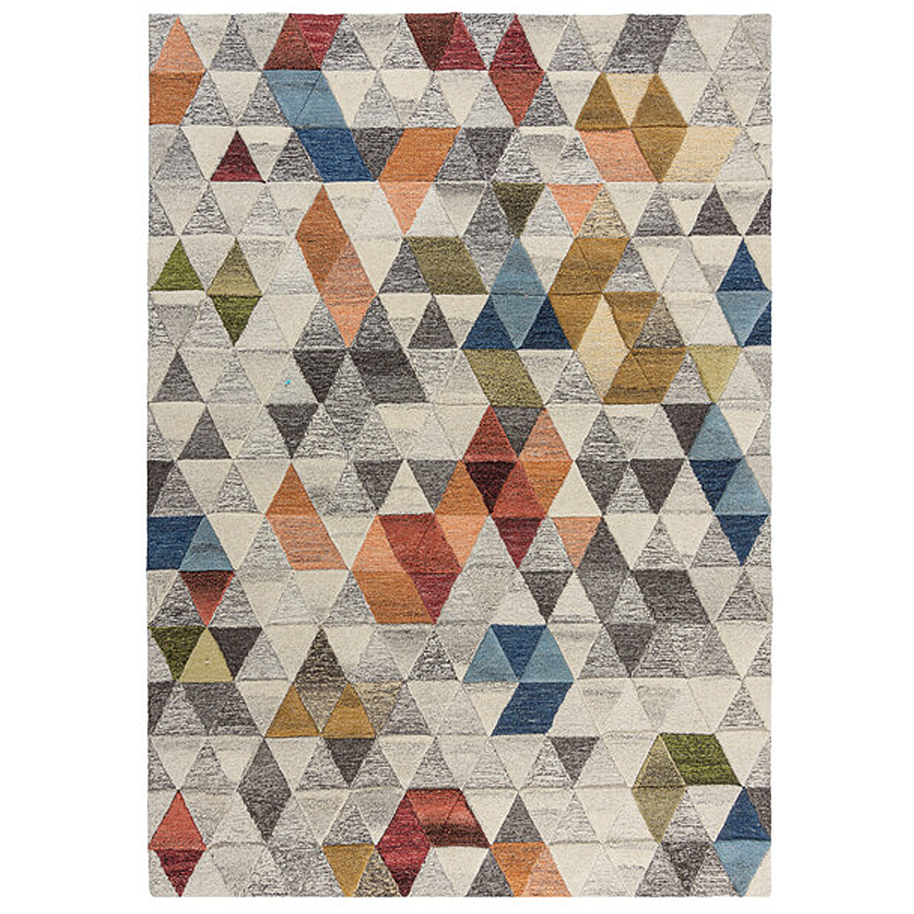 Dywan wełniany Amari stonowany/wielokolorowy - zdjęcie 1