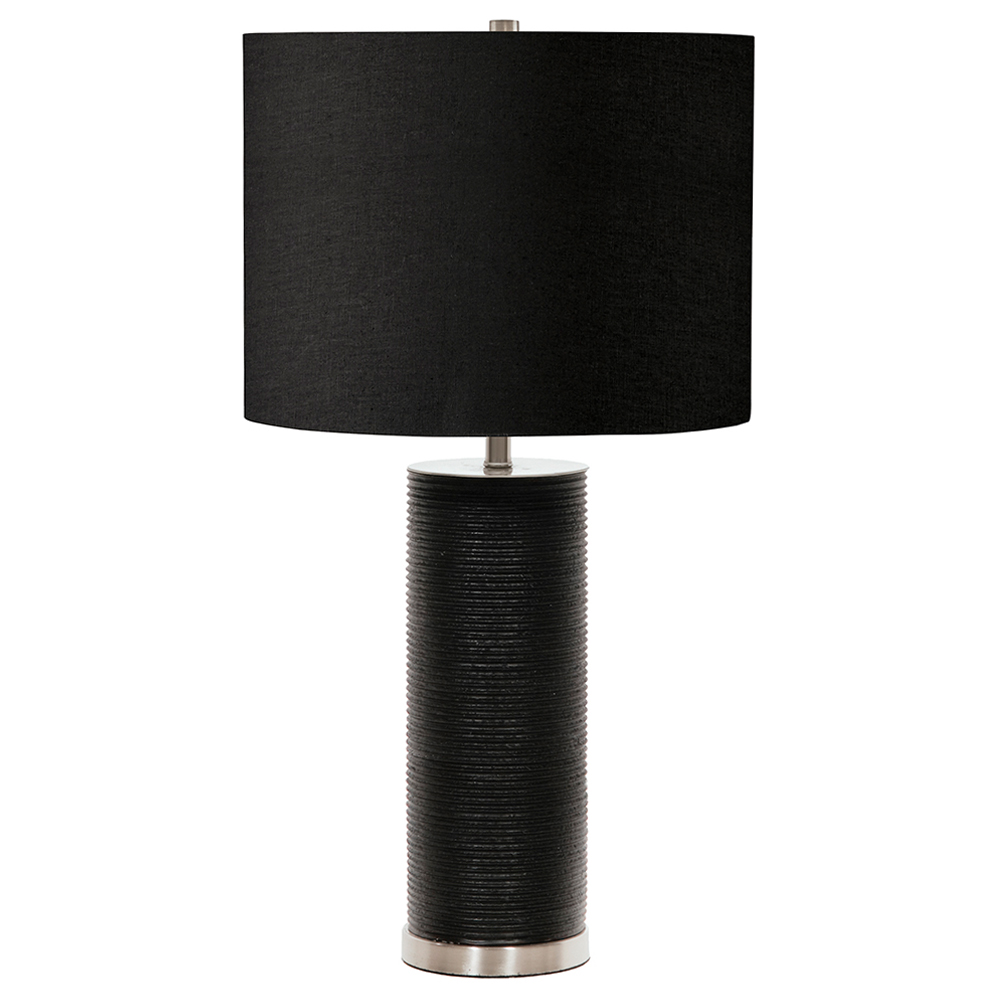 Lampa stołowa Ribers z porcelany czarna - zdjęcie 1