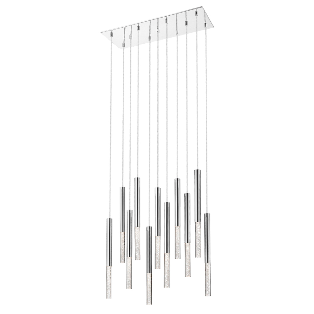 Lampa wisząca Calixta x11 srebrna - zdjęcie 1