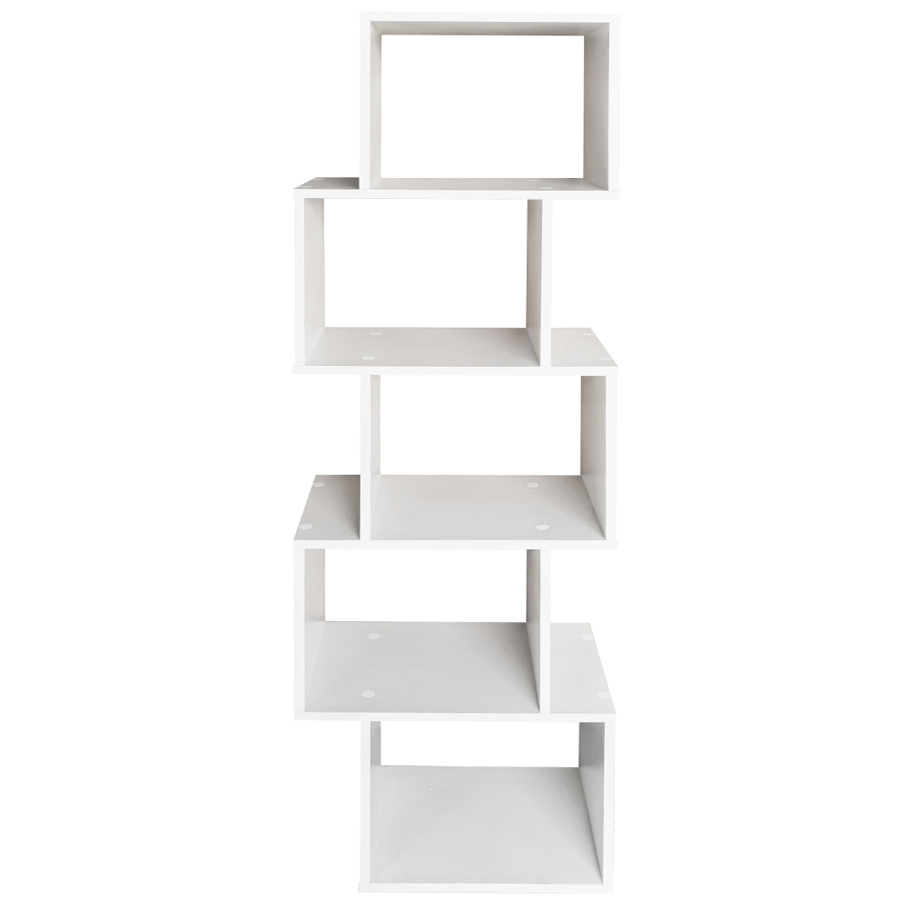 Regał Kaliopsi pięciopoziomowy biały - zdjęcie 1