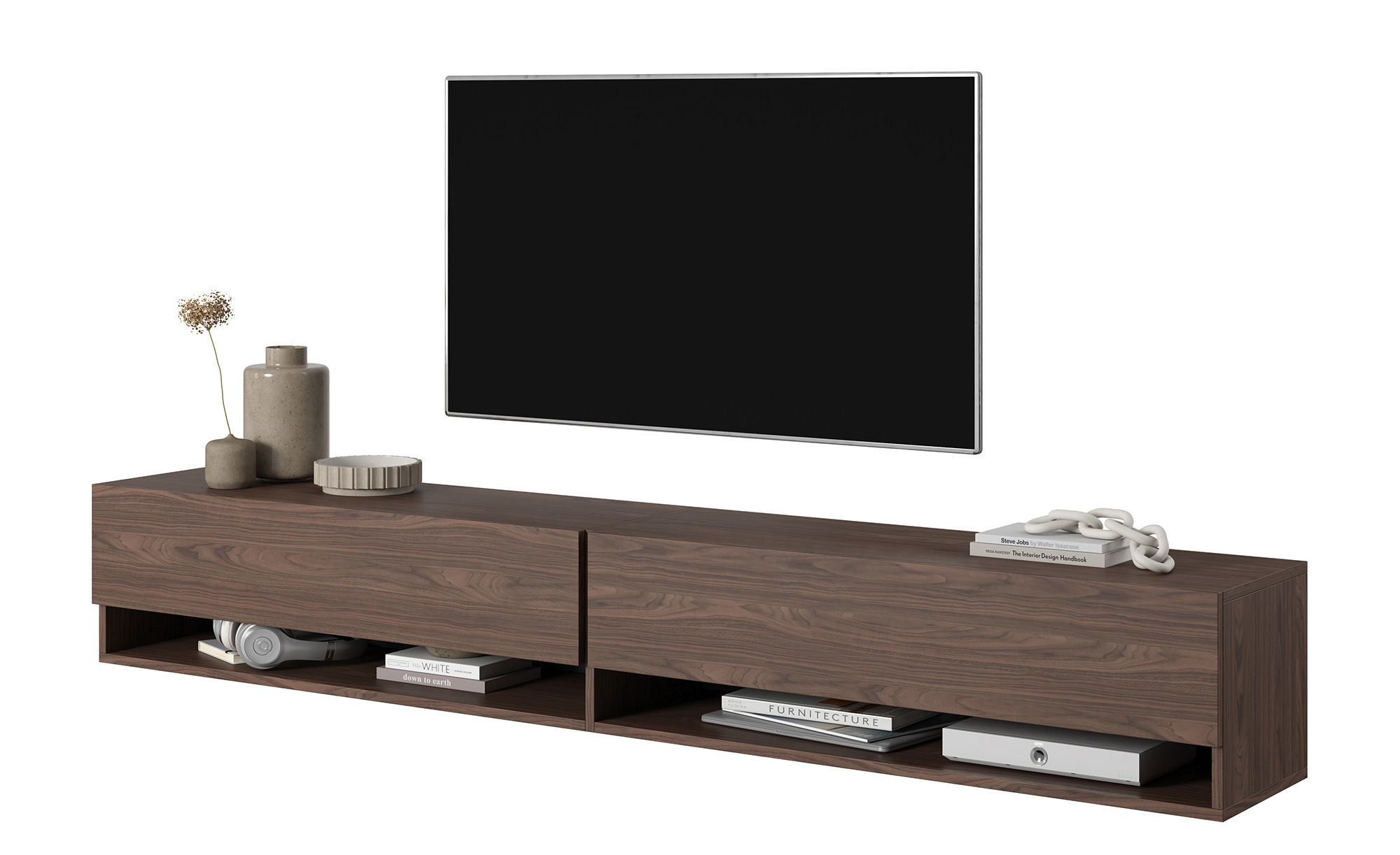 Szafka RTV Mirrgo 200 cm Orzech - zdjęcie 1