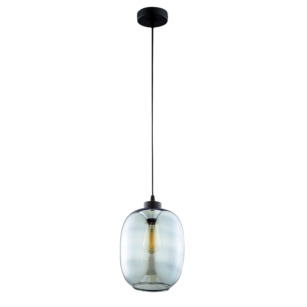 Lampa wisząca Oelia 170 cm szklana grafitowa - zdjęcie 1