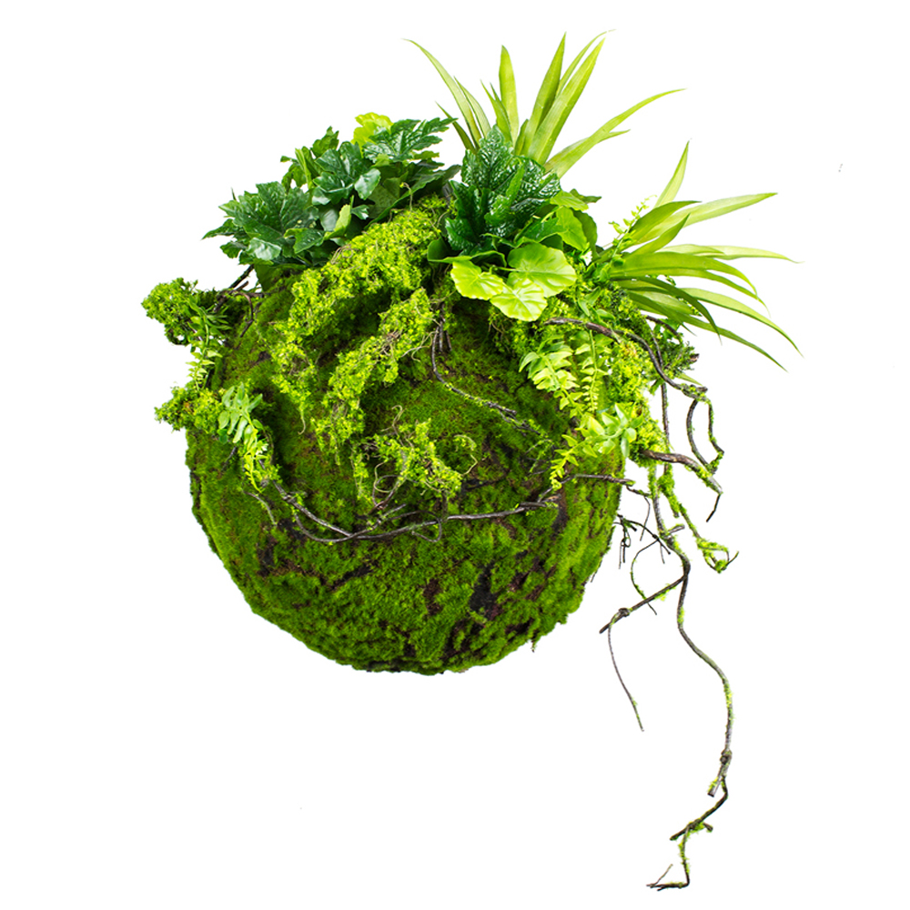 Sztuczna roślina Postring kula mech 35 cm - zdjęcie 1
