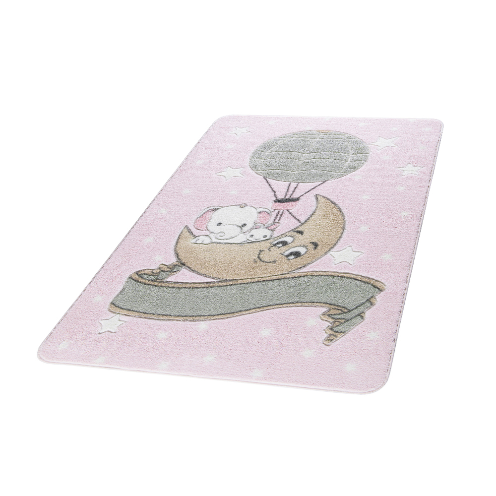 Dywan Lot nad księżycem różowy 100x150 cm - zdjęcie 1