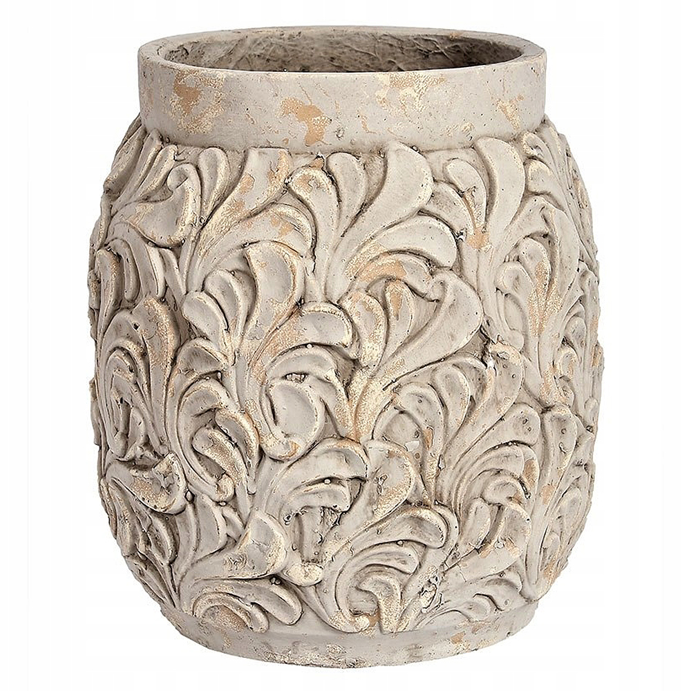 Wazon Relitta kremowy wysokość 33 cm - zdjęcie 1