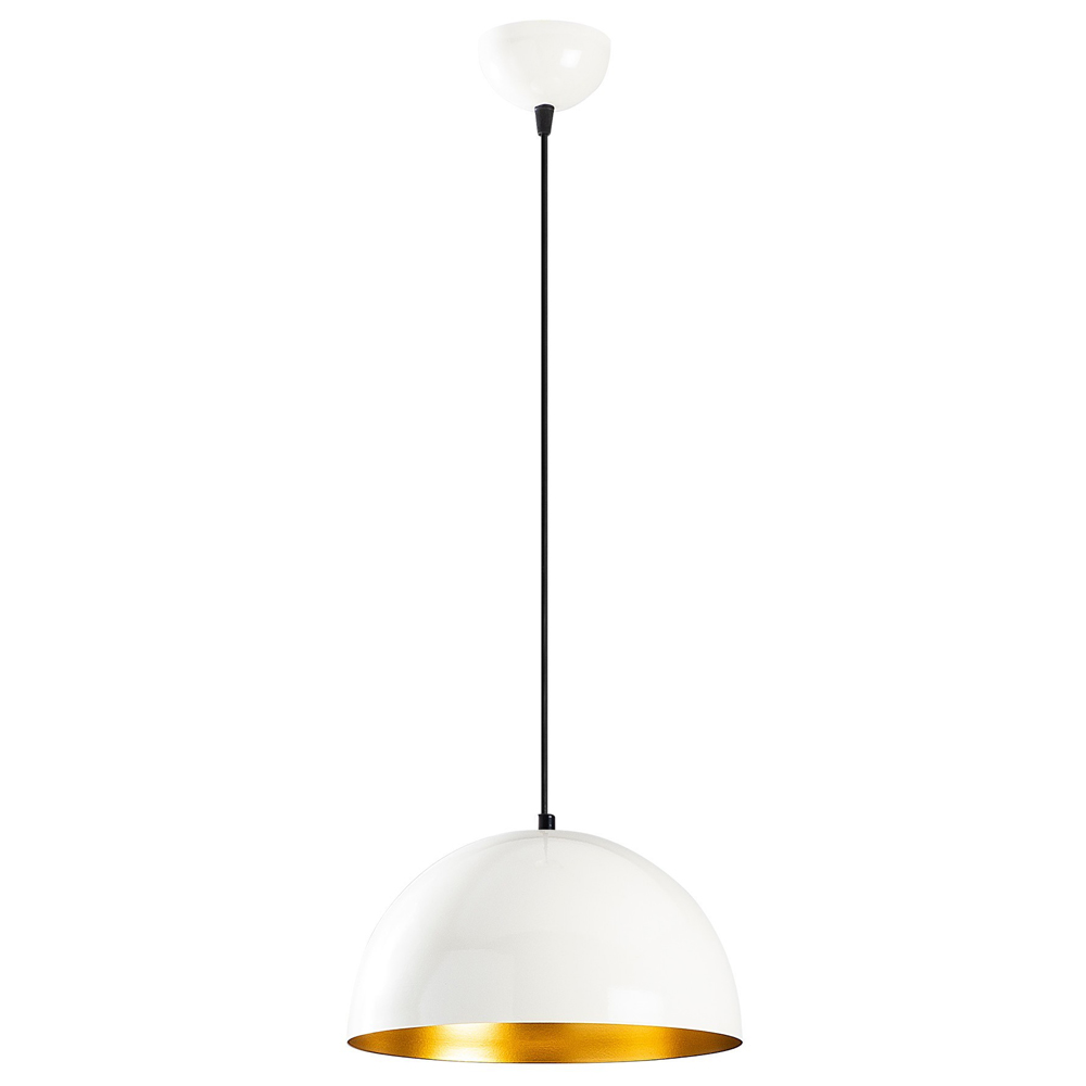 Lampa wisząca Theyro półokrągła średnica 30 cm biała - zdjęcie 1