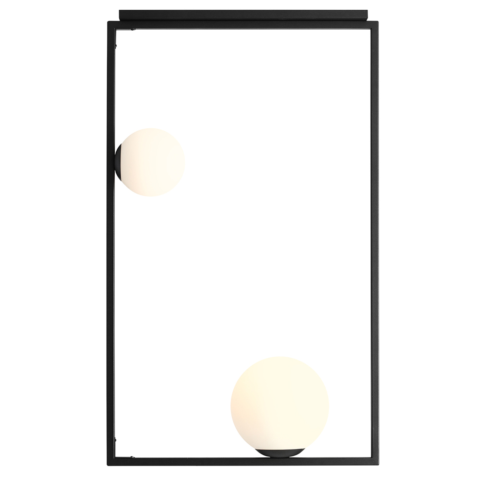 Lampa sufitowa Amamplic x2 czarna - zdjęcie 1