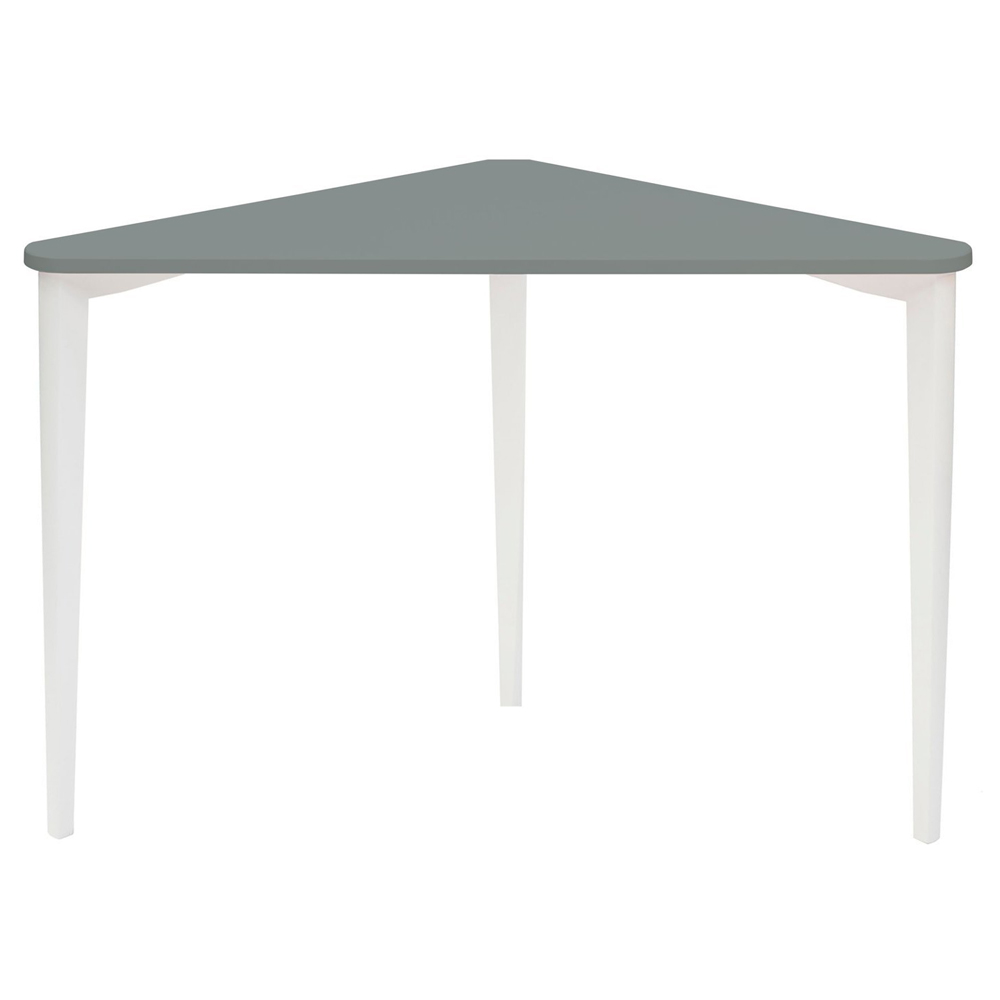 Biurko narożne Naja 114x85 cm biała podstawa Ciemnoszary - zdjęcie 12