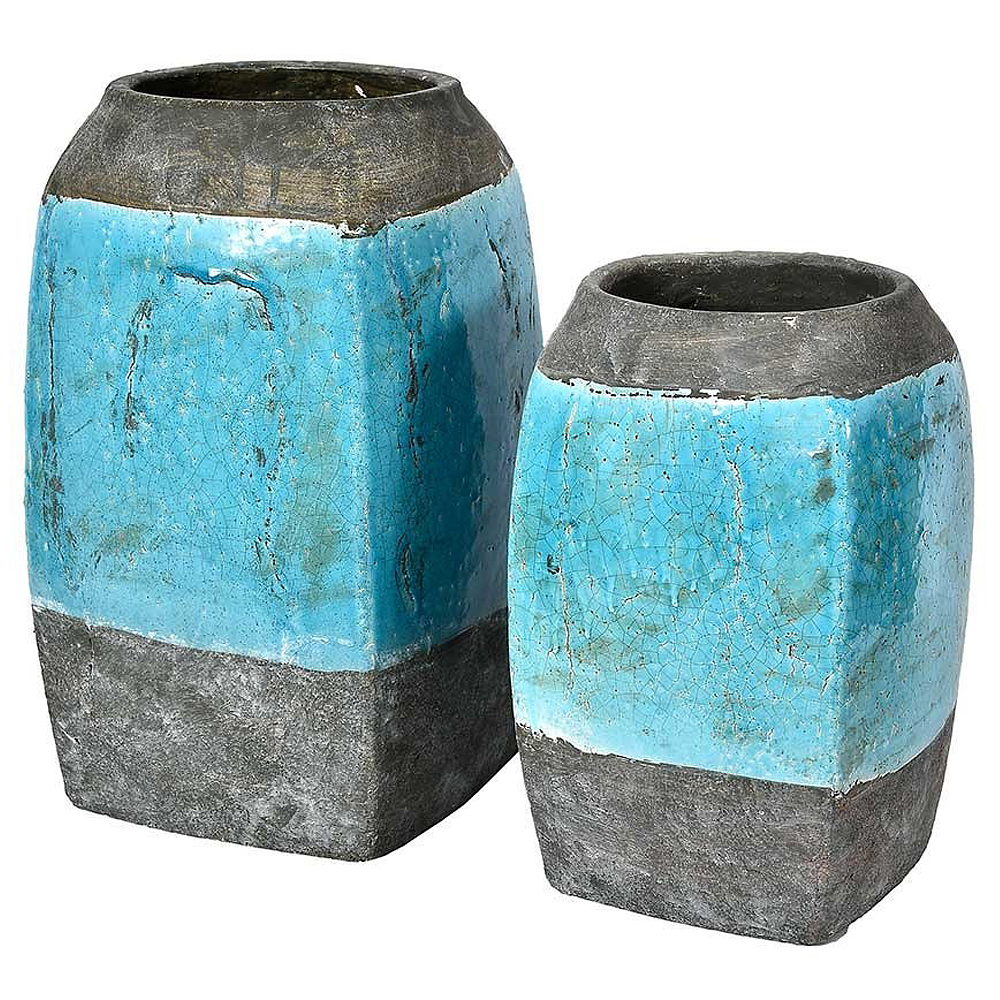 Wazon Iphanter szaro-niebieski - zdjęcie 1