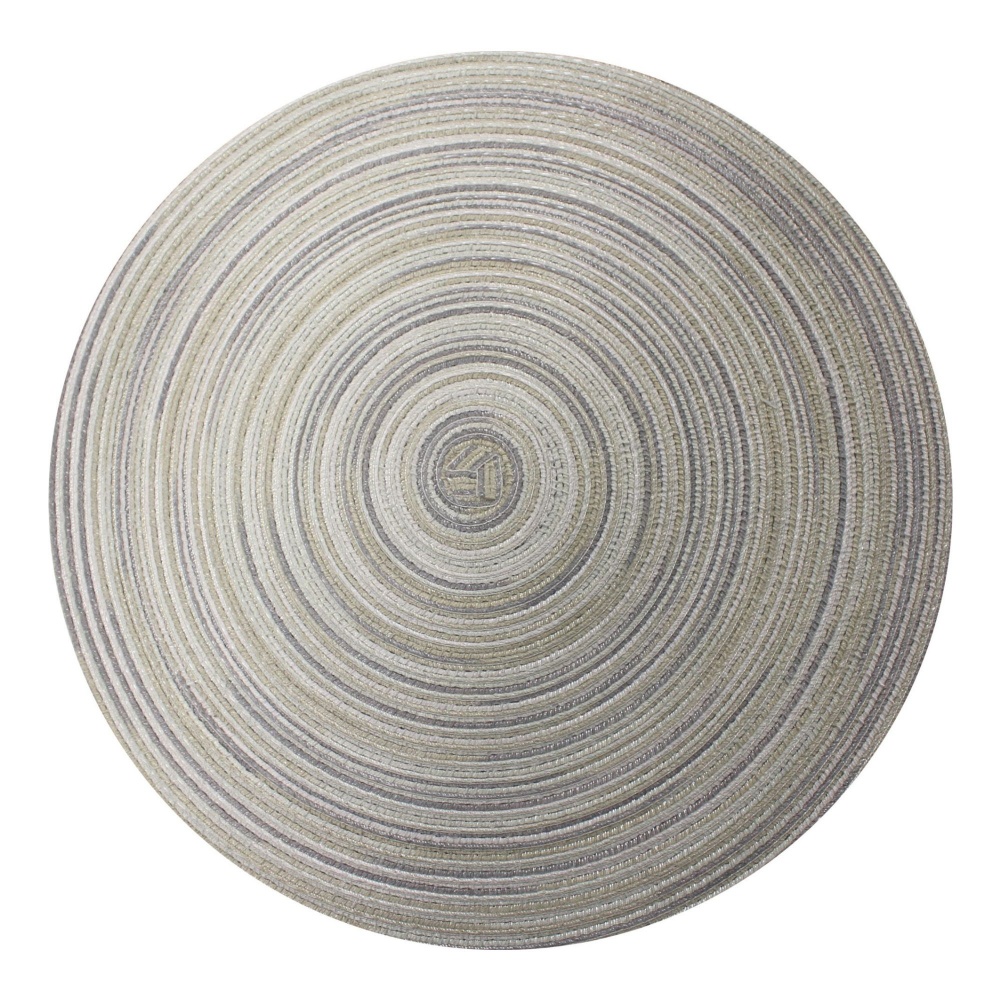 Podkładka pod talerz Karrins okrągła średnica 38 cm szara - zdjęcie 1