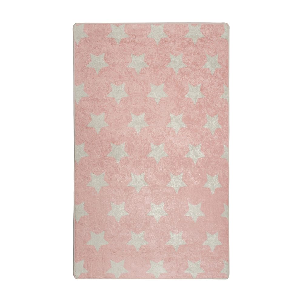 Dywan do pokoju dziecięcego Dinkley Yildiz różowy 100x160 cm - zdjęcie 1