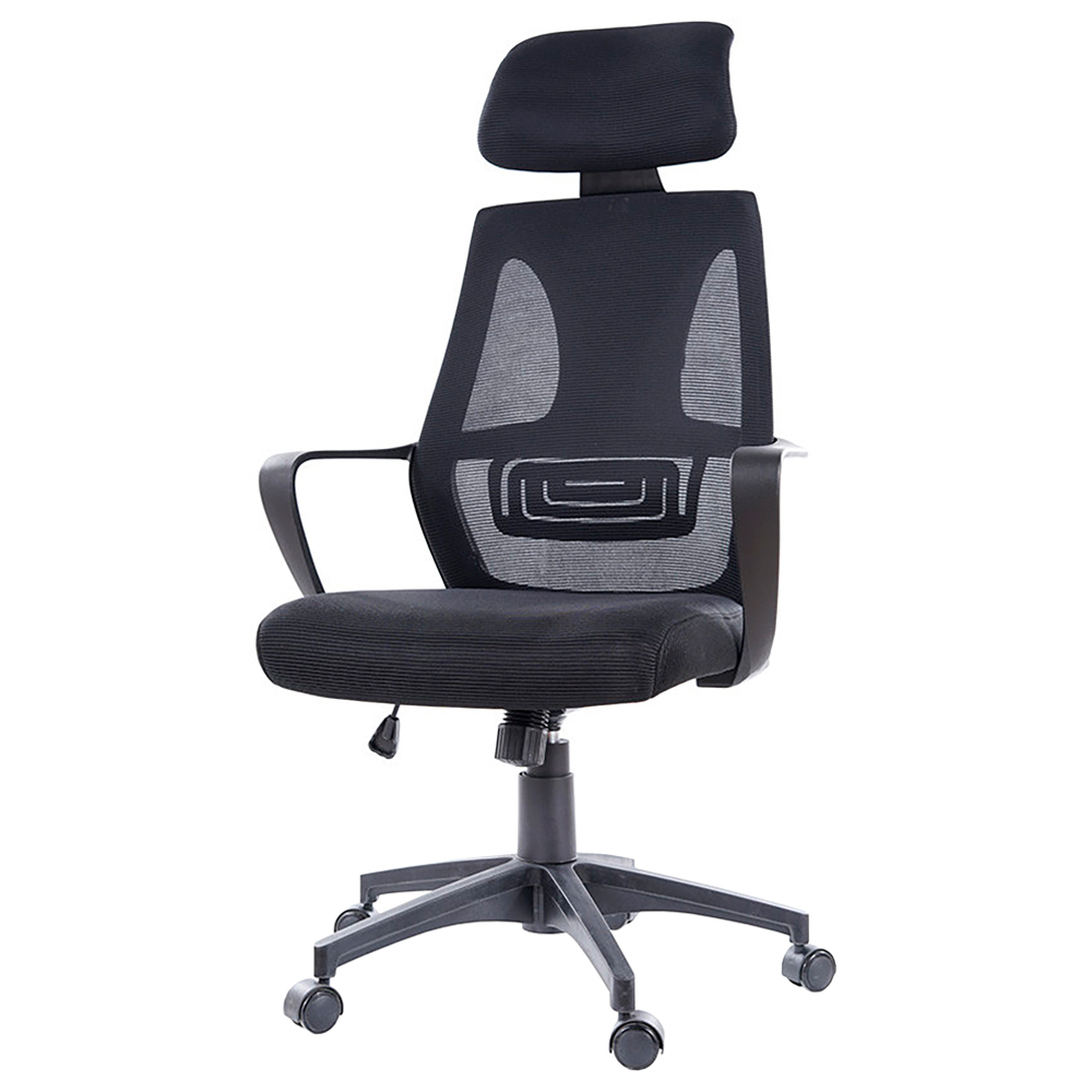 Fotel biurowy Mosezzo obrotowy czarny - zdjęcie 1