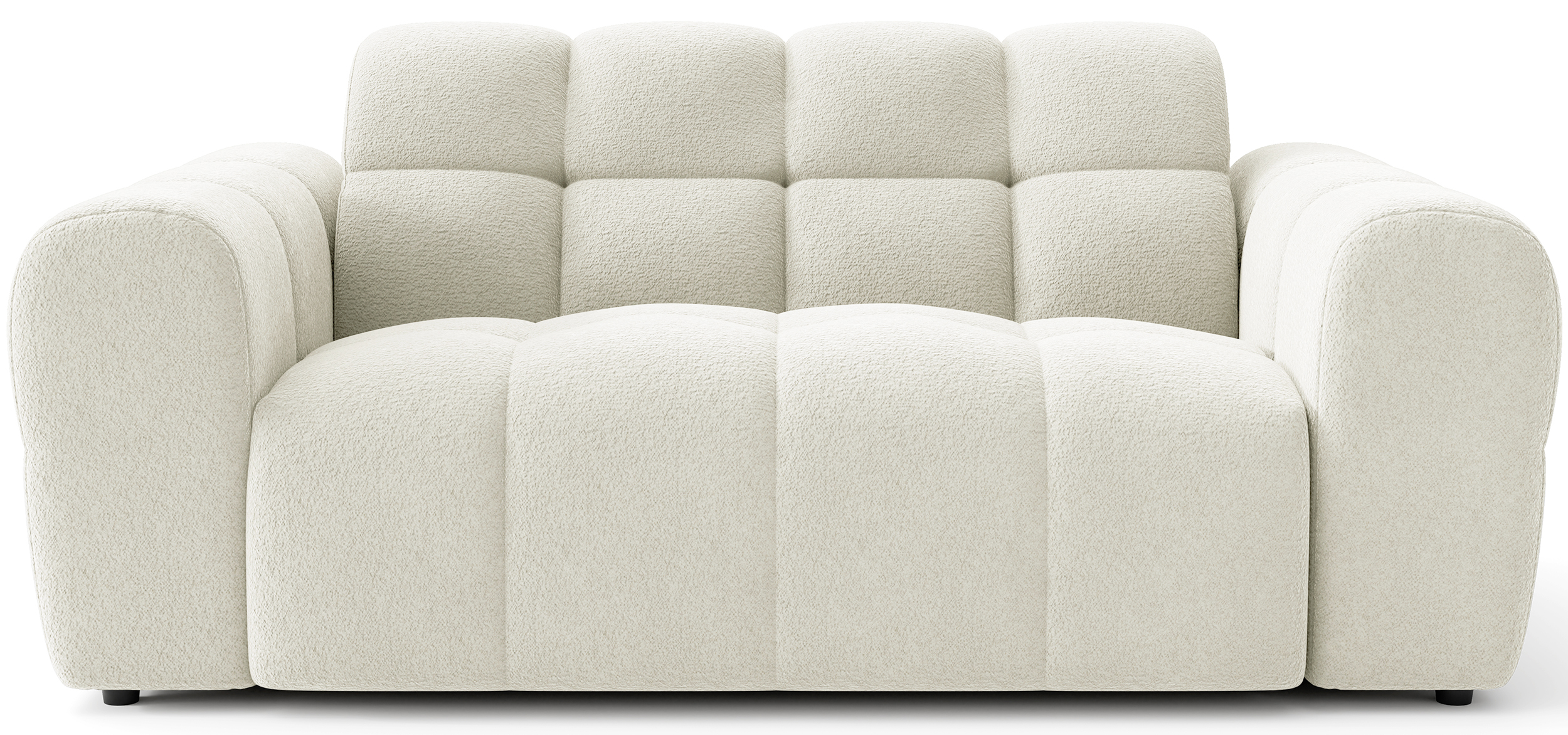 Sofa dwuosobowa Monti kremowa szenil - zdjęcie 1