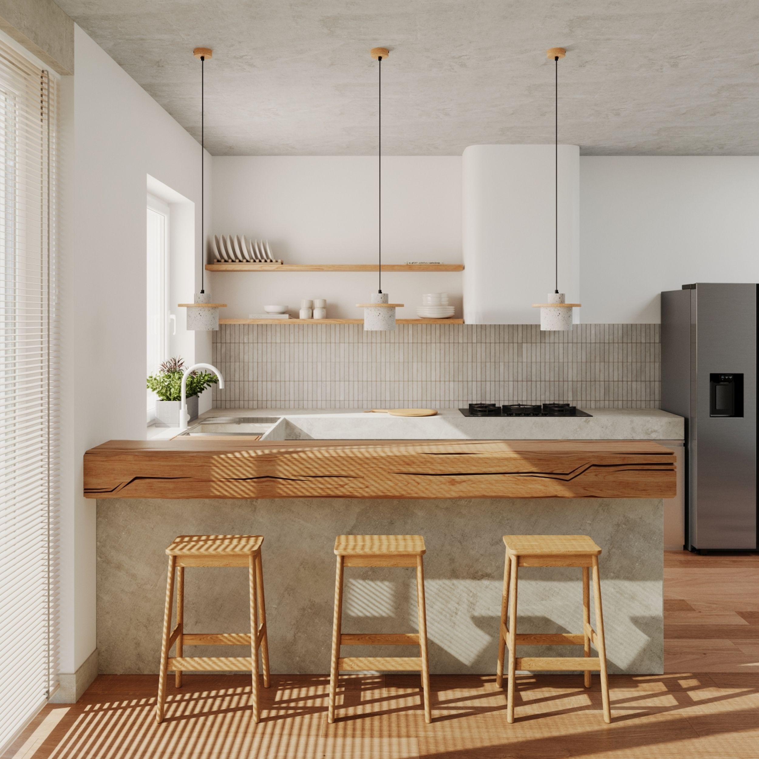 Lampa wisząca Mab beton