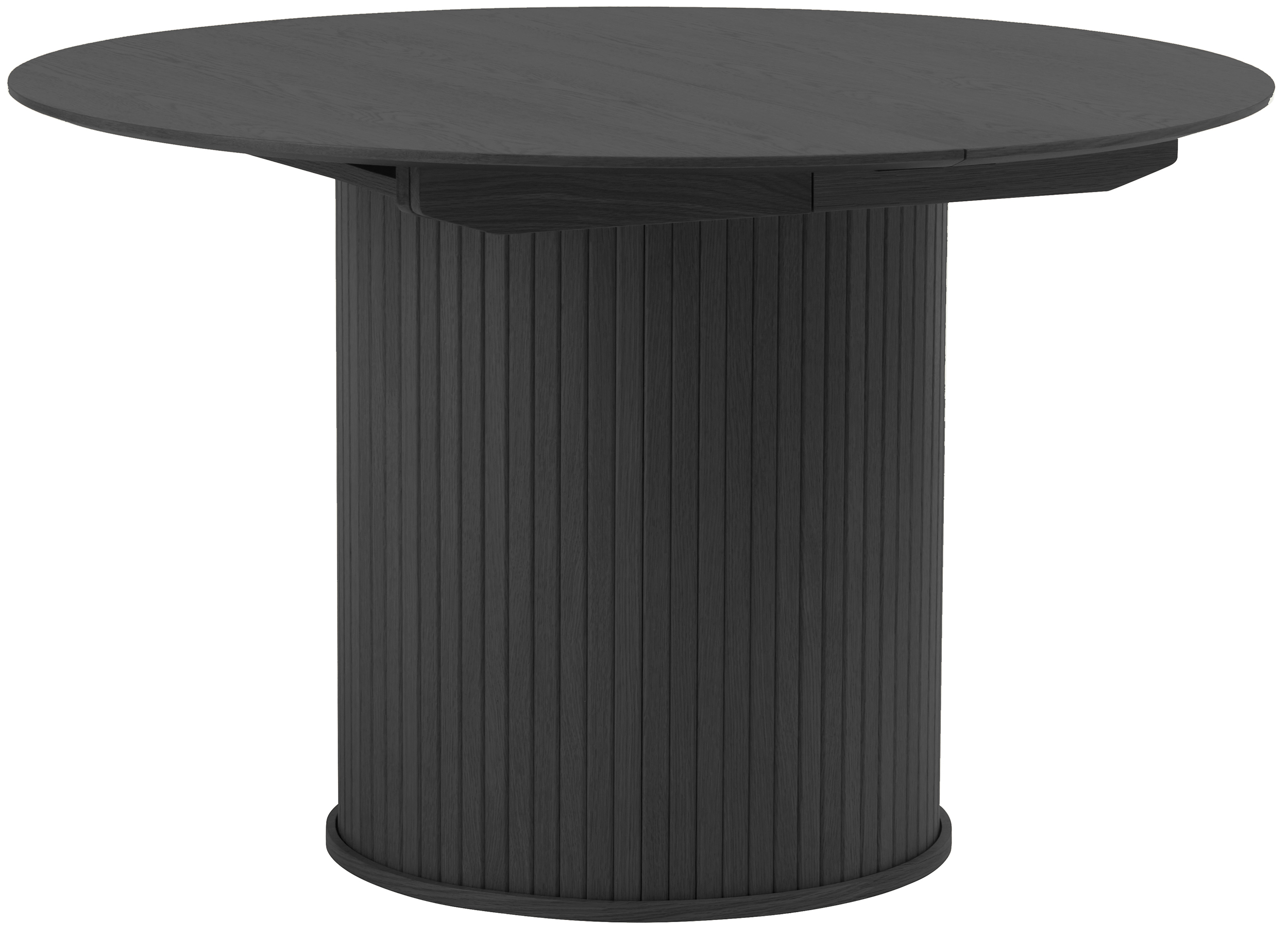 Stół rozkładany Gativel 120-167 cm lamele dąb czarny