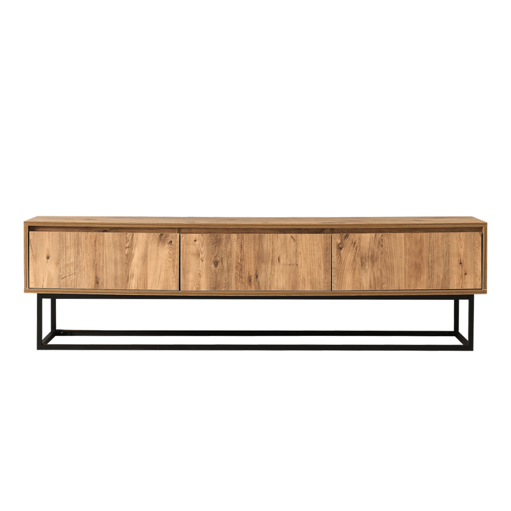 Szafka RTV Tilosa z szufladami 180 cm sosna - zdjęcie 1