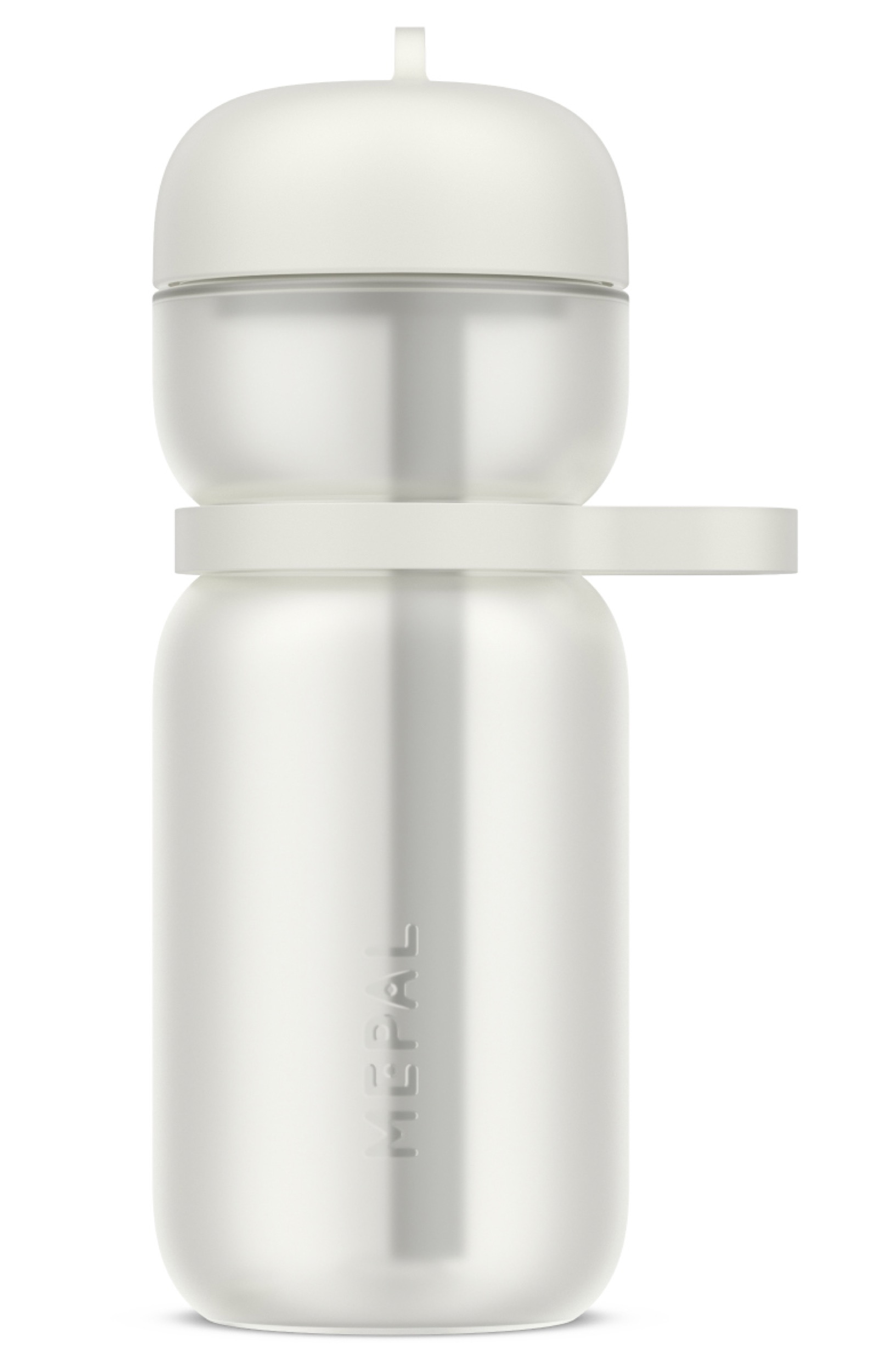 Bidon sportowy ze słomką Active 600 ml biały - zdjęcie 1