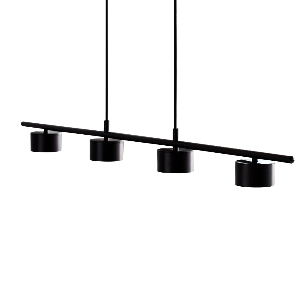 Lampa wisząca Clyde x4 czarna 115 cm - zdjęcie 1