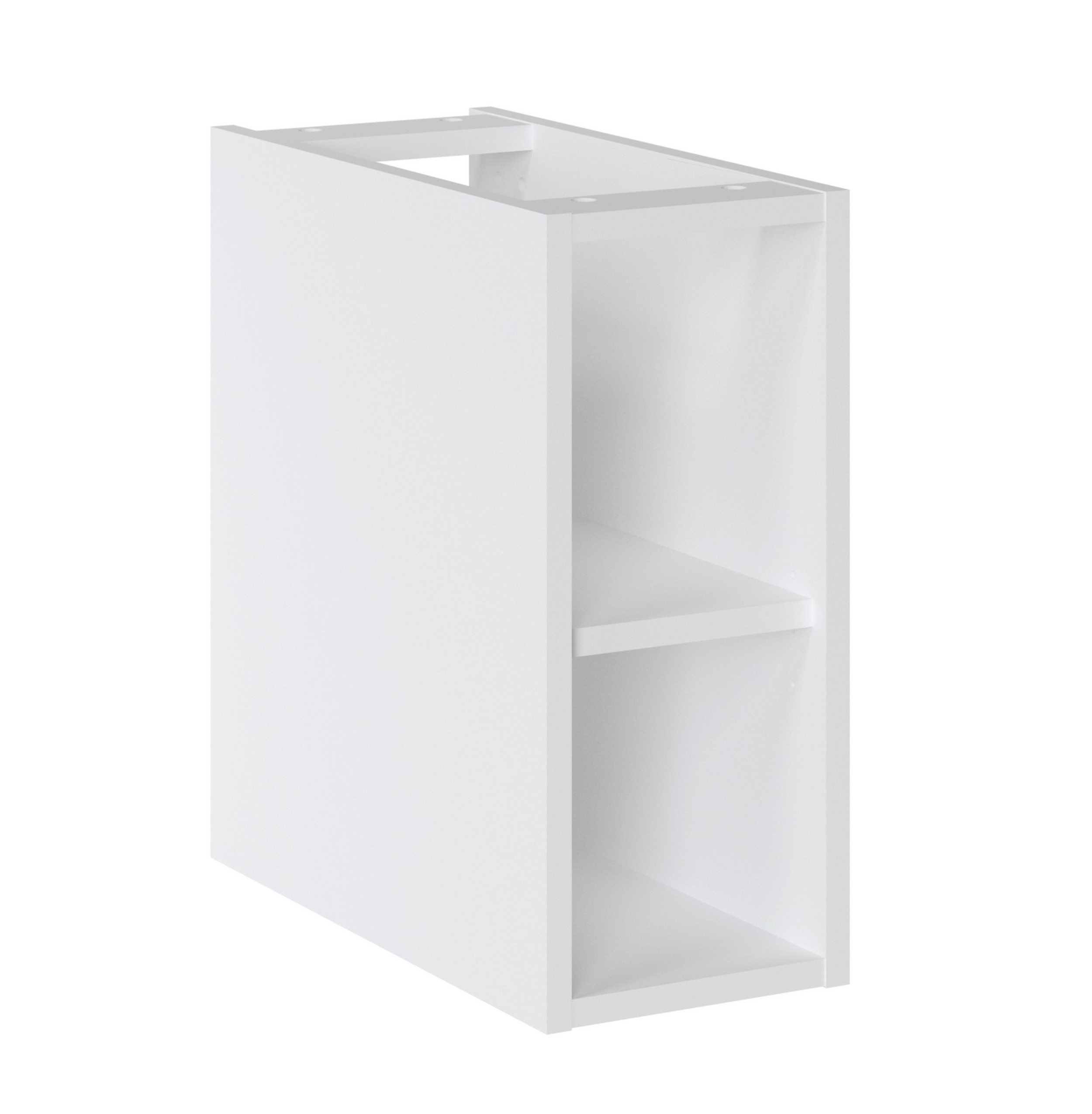 Regał łazienkowy Becialls wiszący otwarty 20 cm Biały - zdjęcie 1