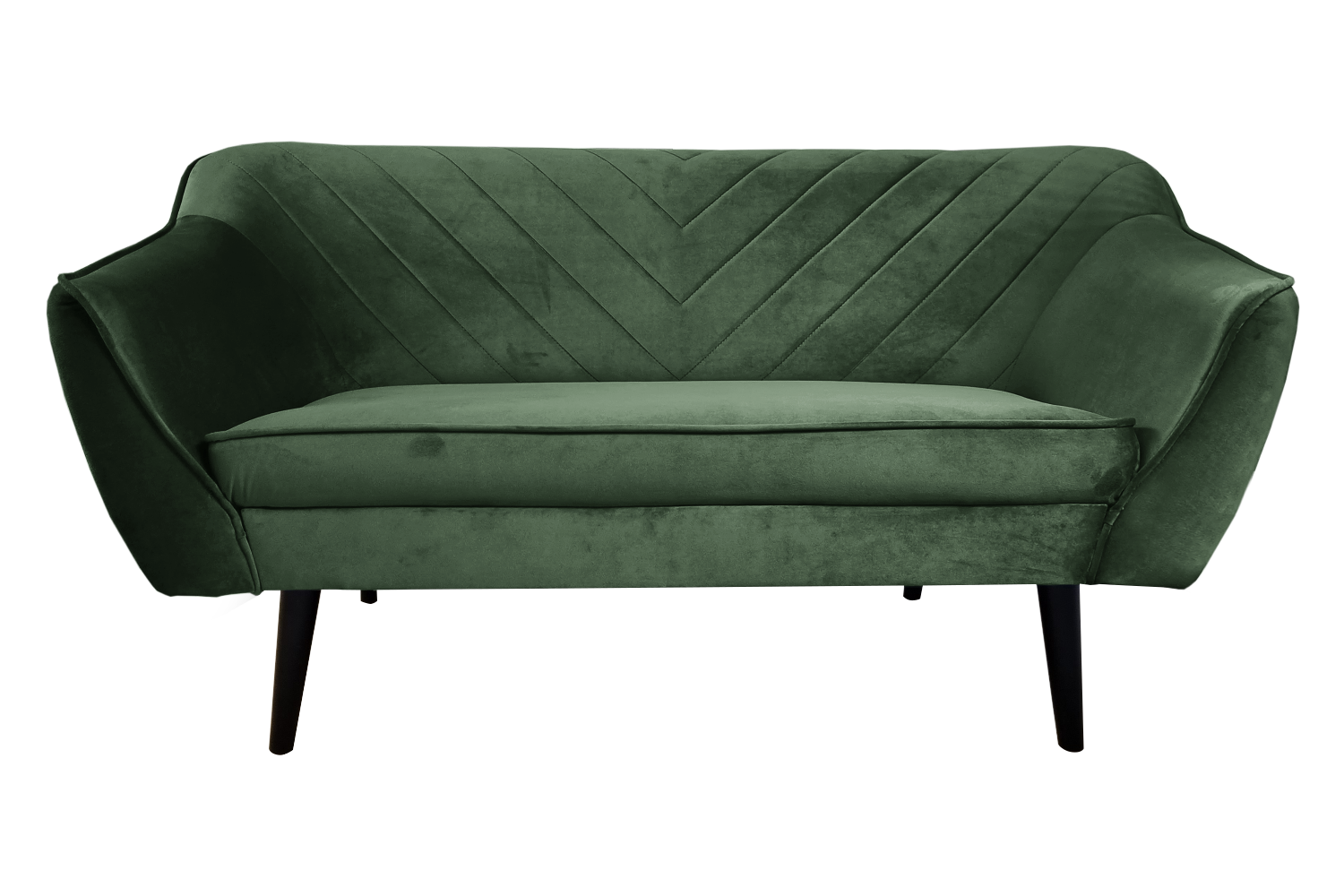 Sofa dwuosobowa Voltana zielona velvet - zdjęcie 1