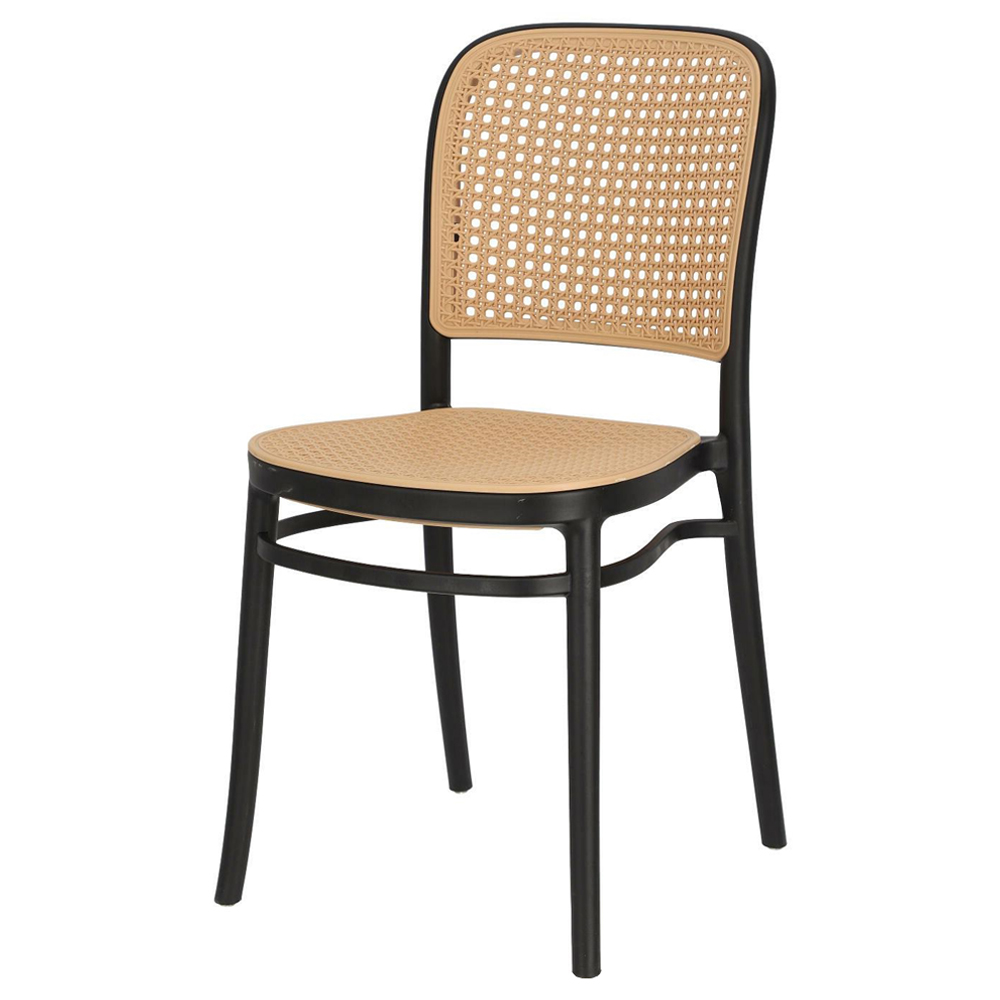 Krzesło z tworzywa Bunizer czarne