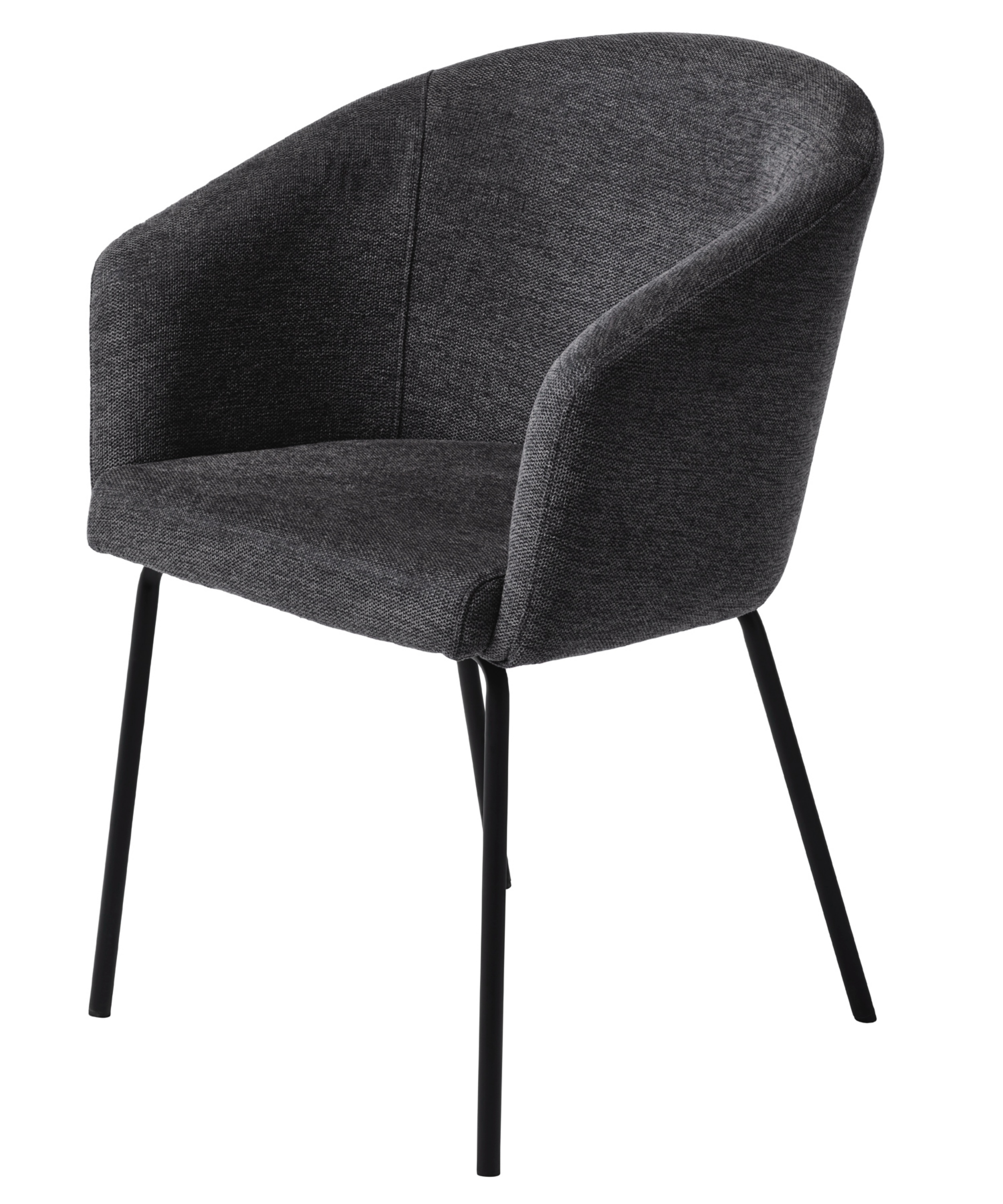 Krzesło tapicerowane Mummle ciemnoszare - zdjęcie 1