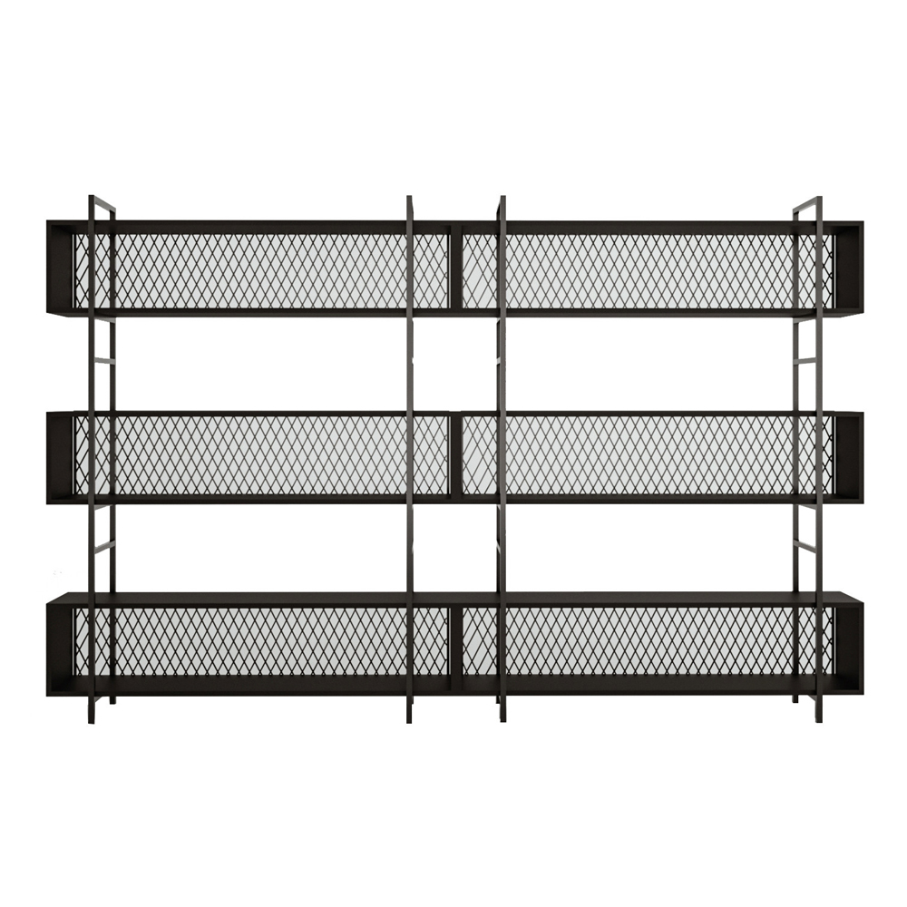 Regał podwójny Lucla pięciopoziomowy industrialny 280 cm - zdjęcie 1