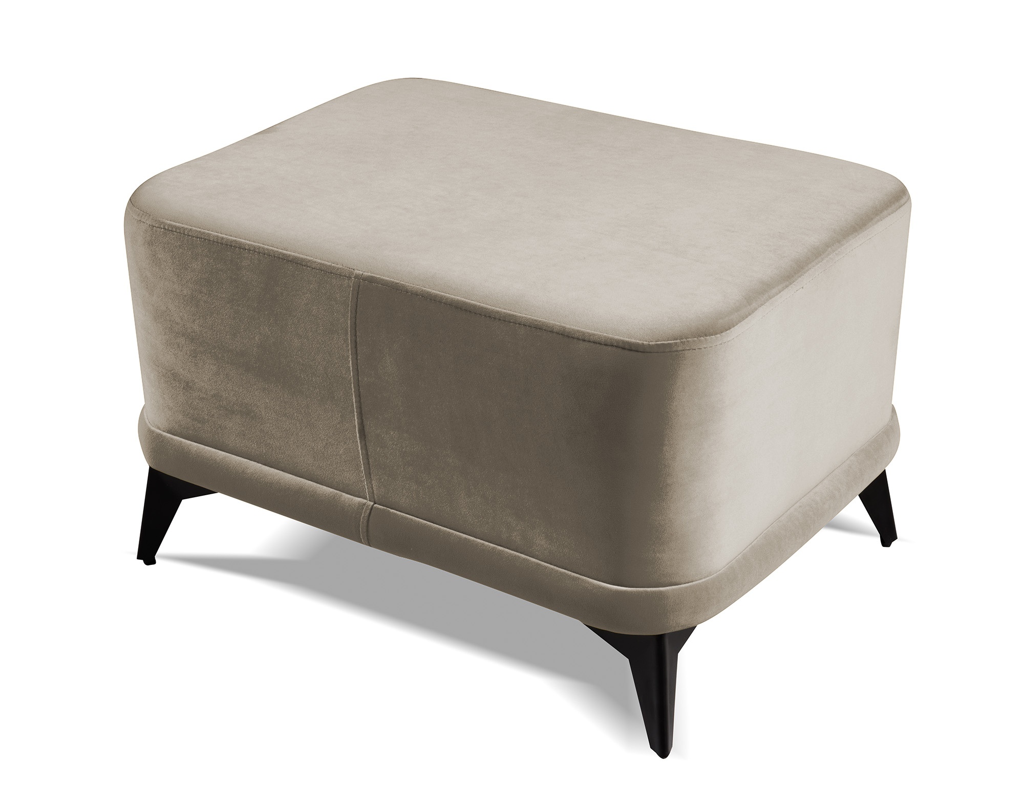 Pufa Somerled 50x70 cm szarobeżowa - zdjęcie 1