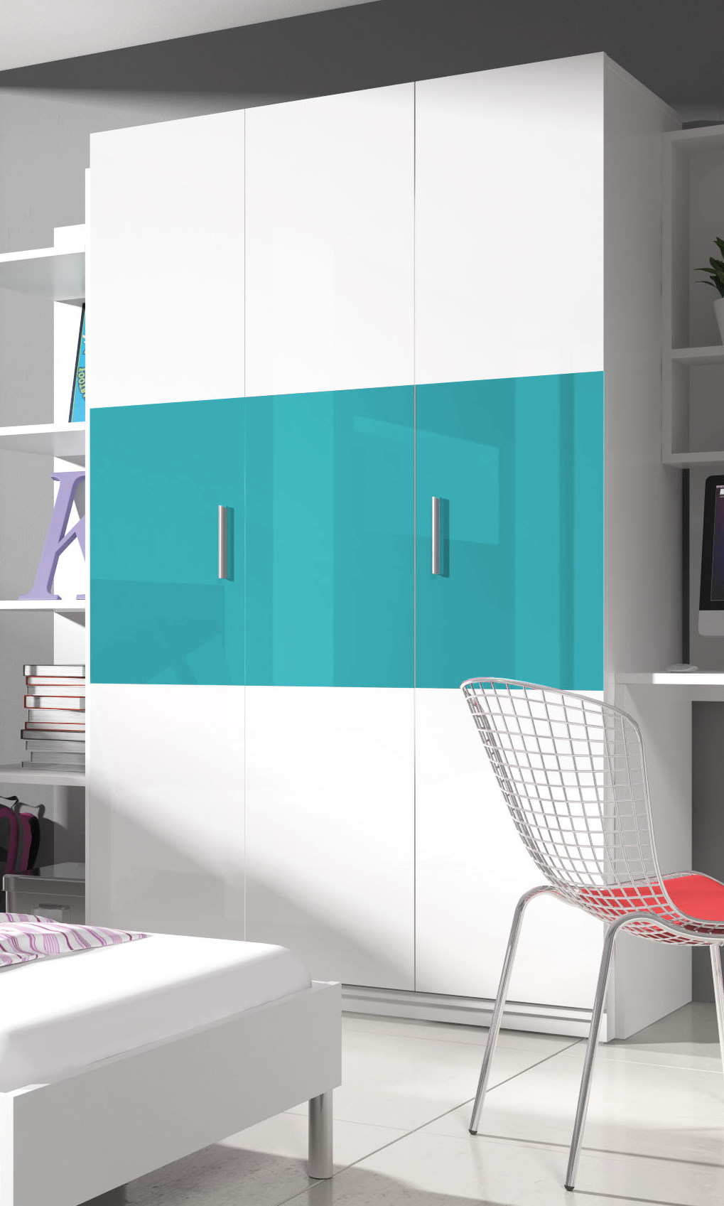 Szafa Melidre Turkusowy  - zdjęcie 1