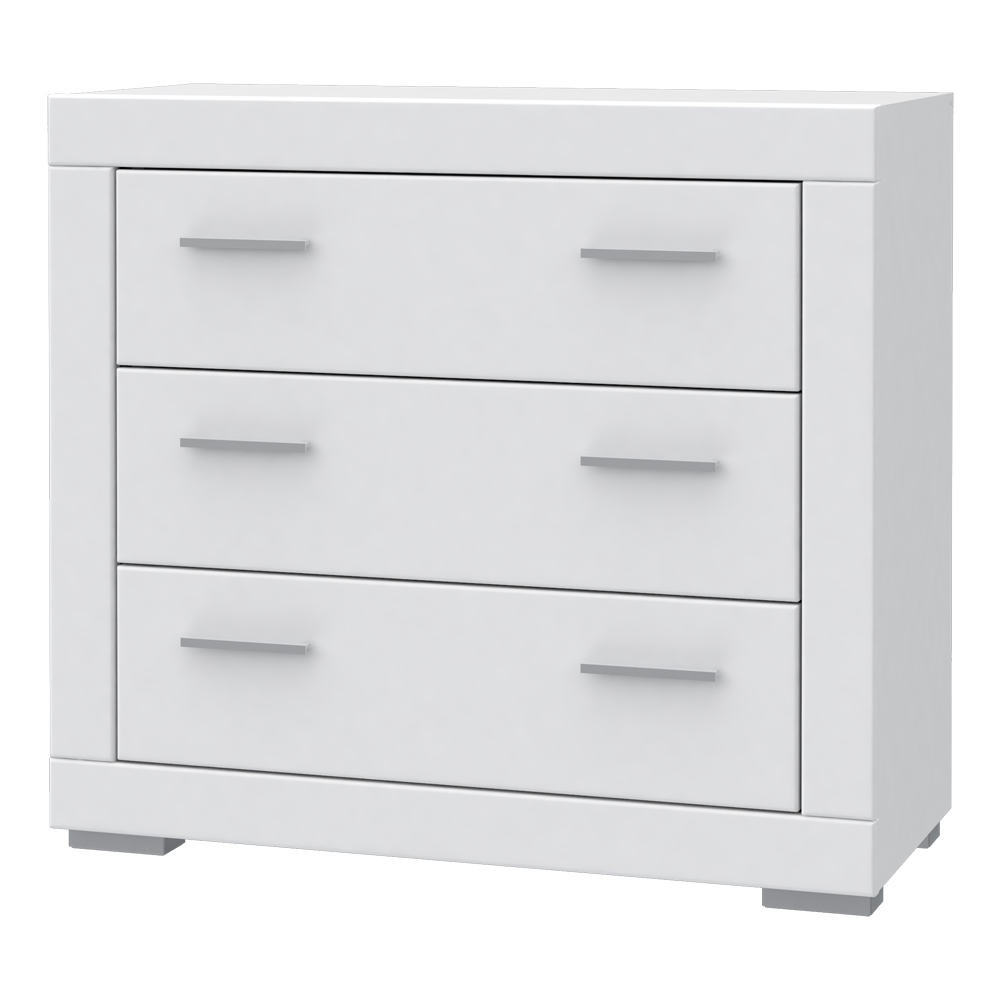 Komoda Snow z trzema szufladami - zdjęcie 1