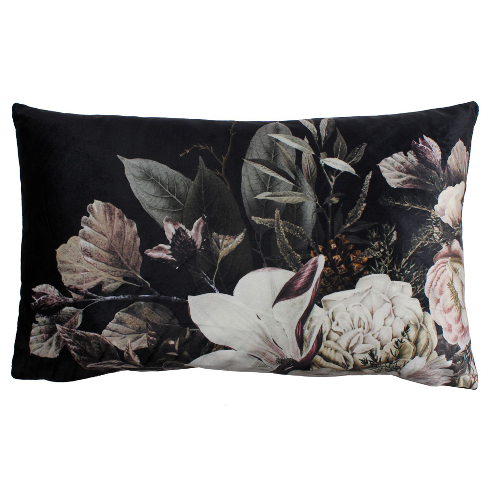 Poduszka Giseltraud 50x30 cm czarna - zdjęcie 1