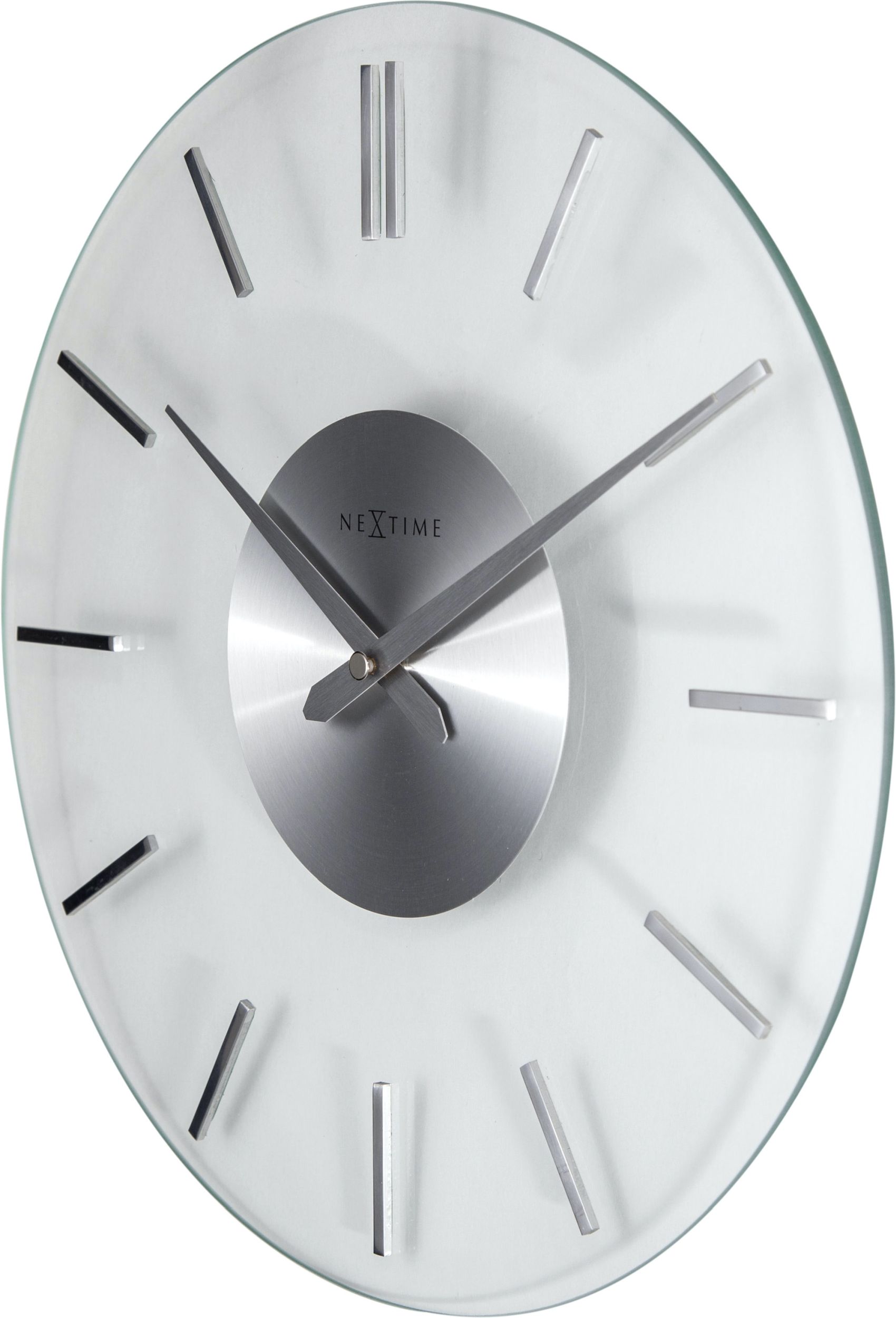 Zegar ścienny Stripe 26 cm srebrny - zdjęcie 1