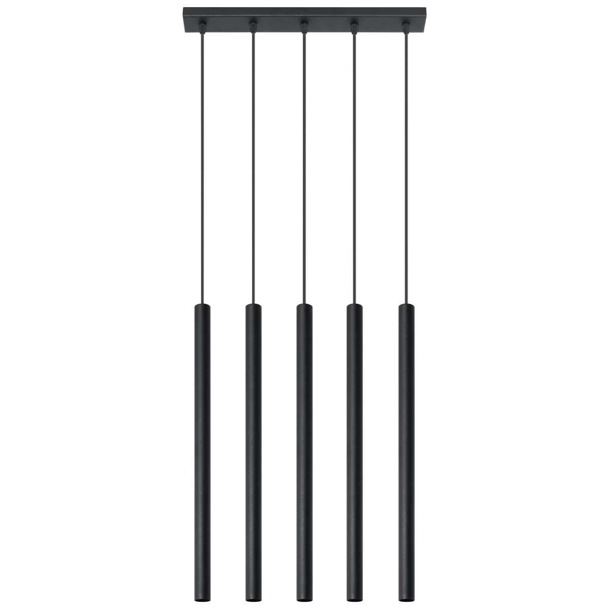 Lampa wisząca Pastelo 5 czarna - zdjęcie 1
