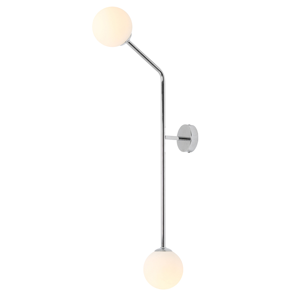 Kinkiet ścienny Mallantic x2 chrom pionowy - zdjęcie 1