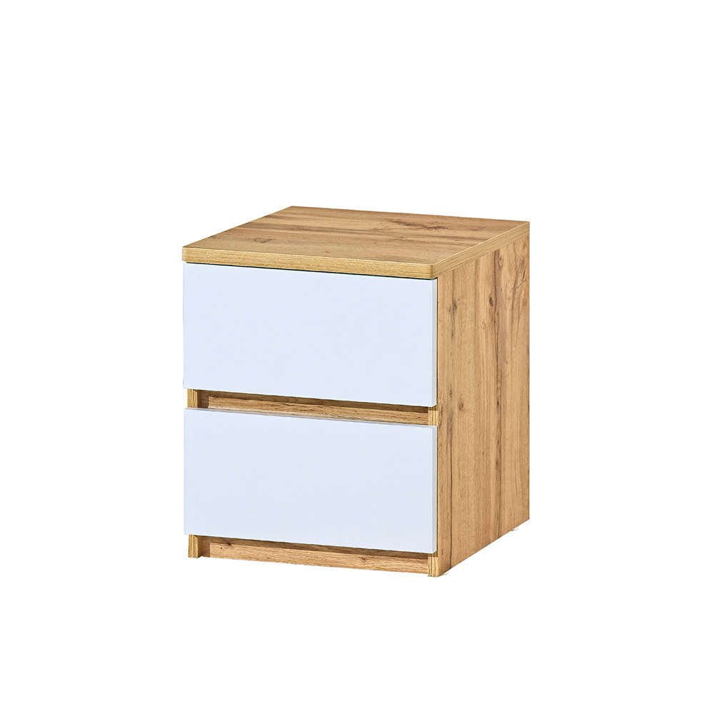 Szafka nocna Dobie z szufladami dąb wotan - zdjęcie 1