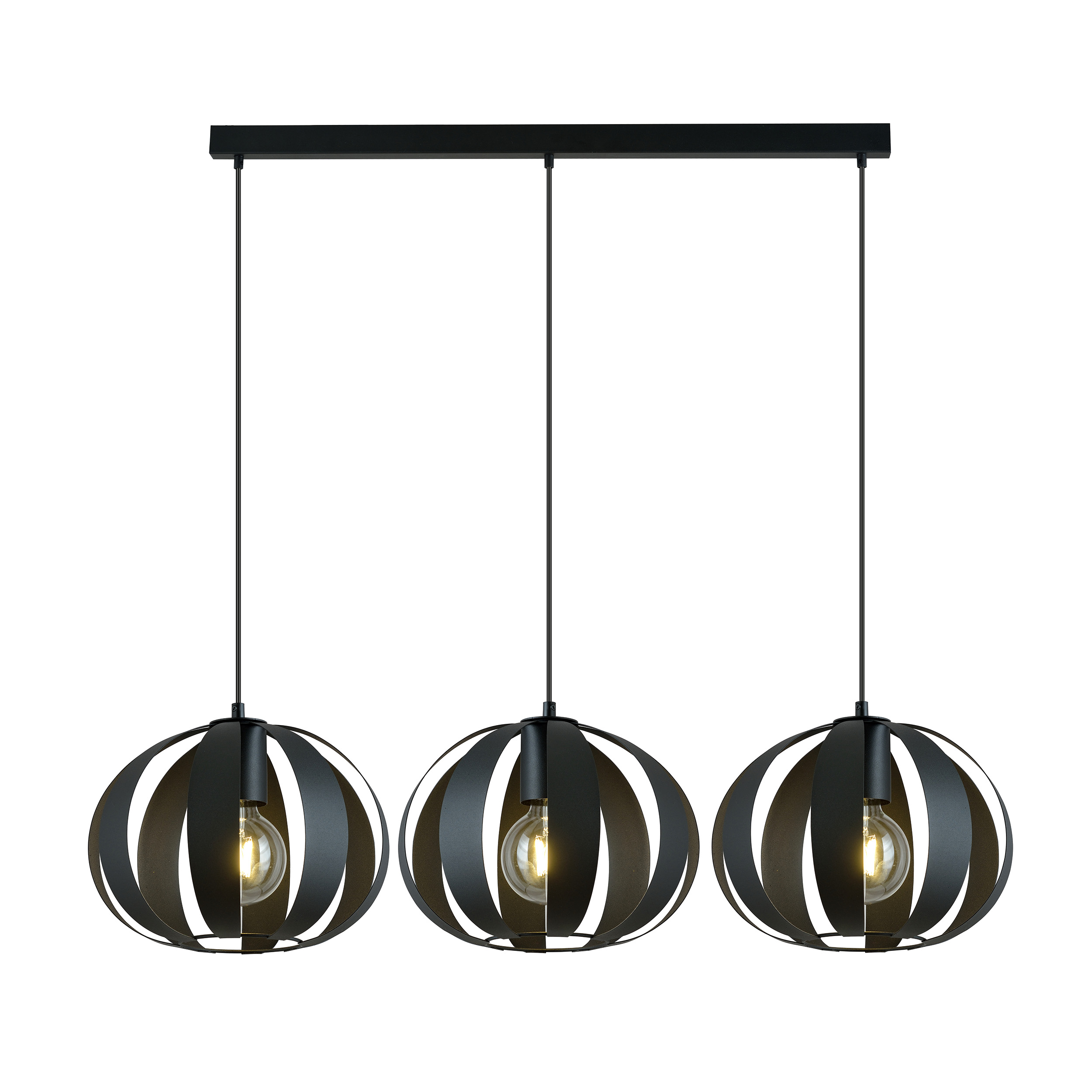 Lampa wisząca Lustic x3 czarna - zdjęcie 1