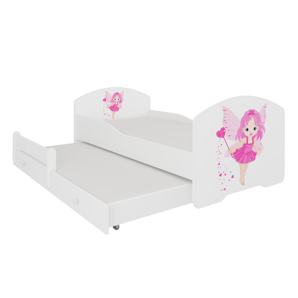 Łóżko dziecięce podwójne Blasius 160x80 cm z księżniczką  - zdjęcie 1