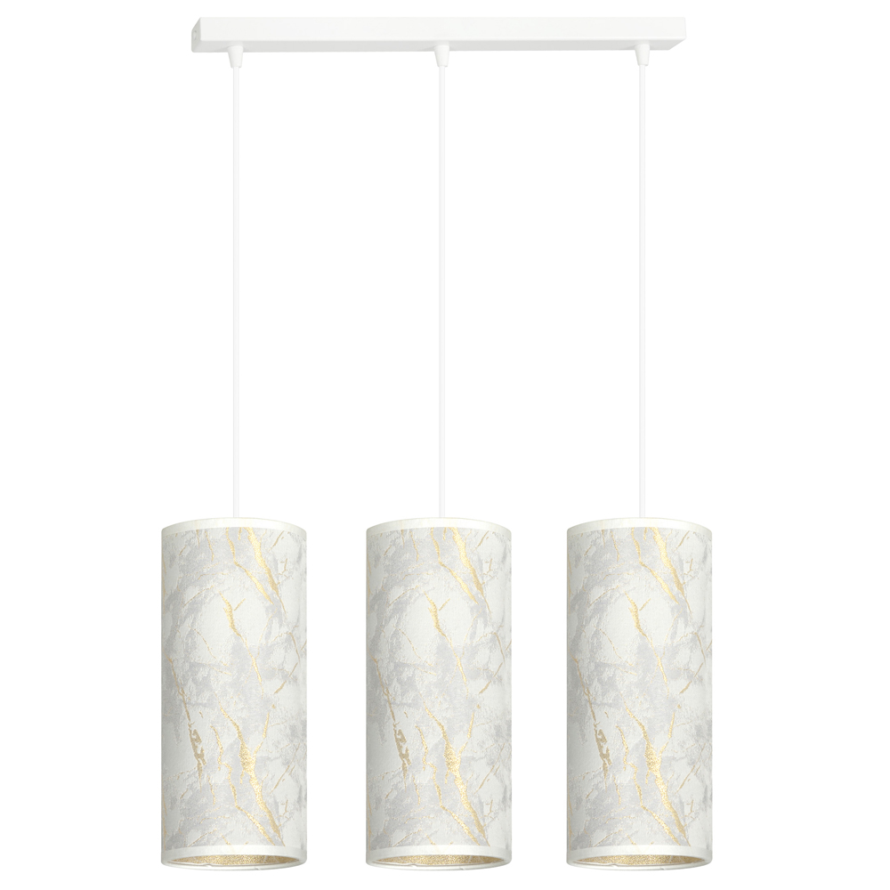 Lampa wisząca Karrla x3 50 cm marmur - zdjęcie 1